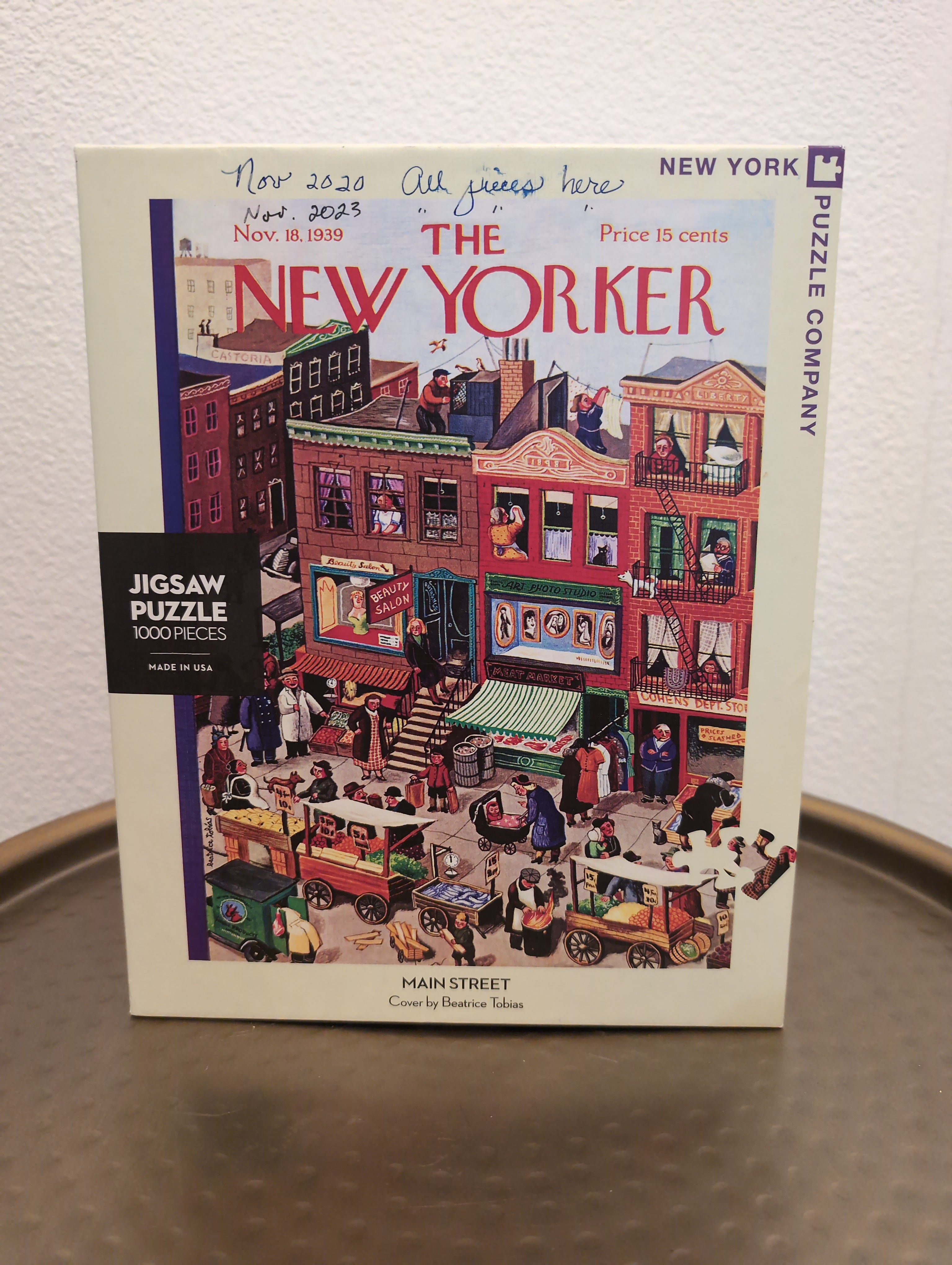 Main Street - New Yorker, 1000-piece puzzle, New York Puzzle Company