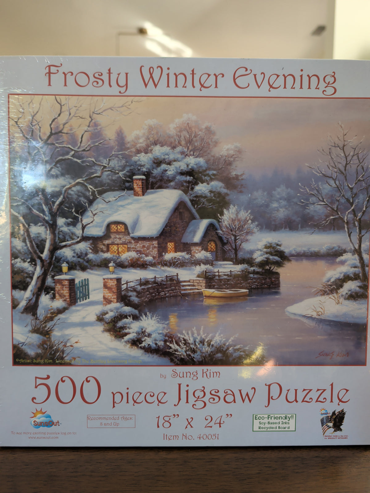 Frosty Winter Evening, 500-piece puzzle, SunsOut