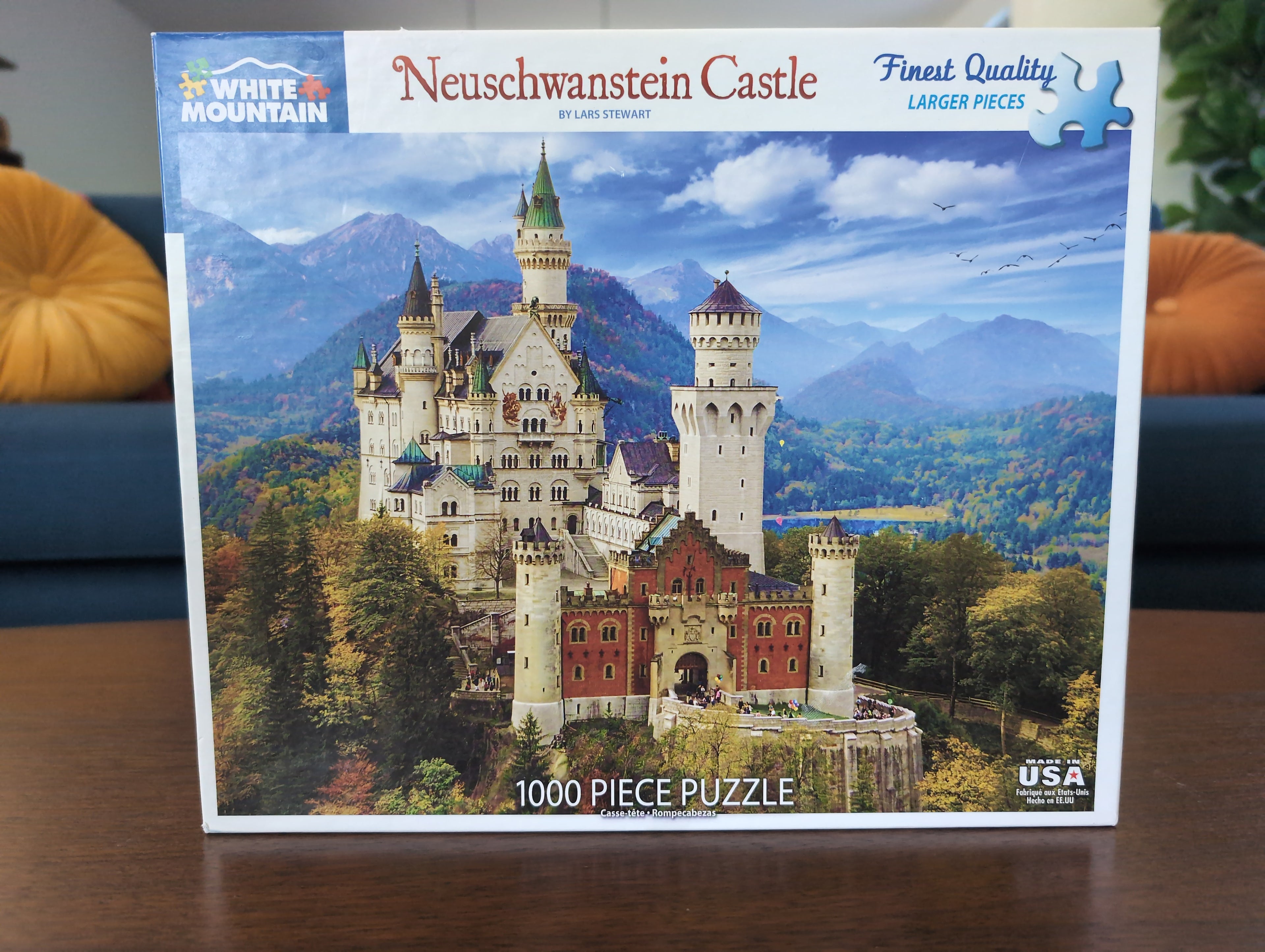 Neuschwanstein Castle, 1000-piece puzzle, White Mountain