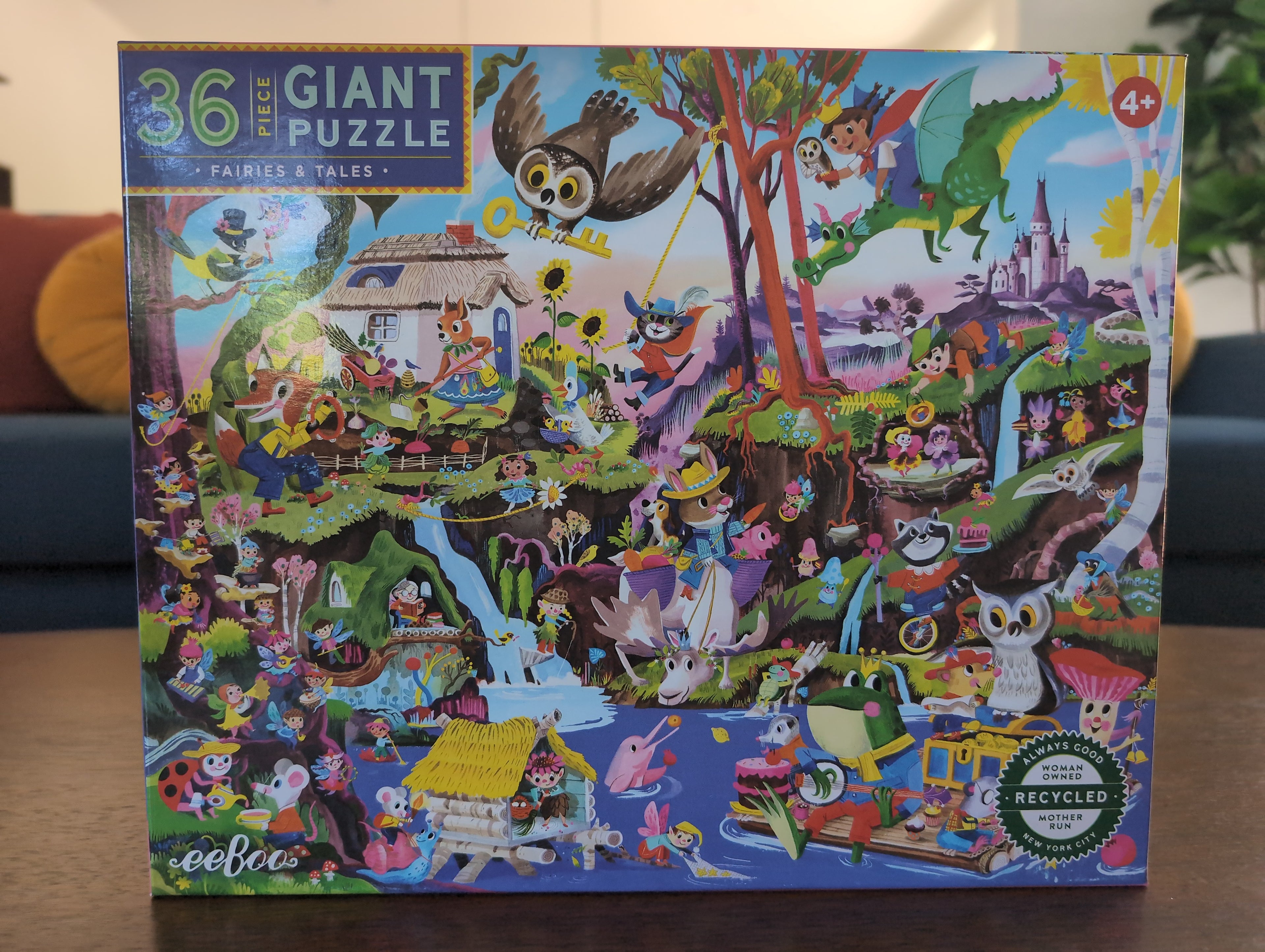 Fairies & Tales, 36-piece giant puzzle, eeBoo
