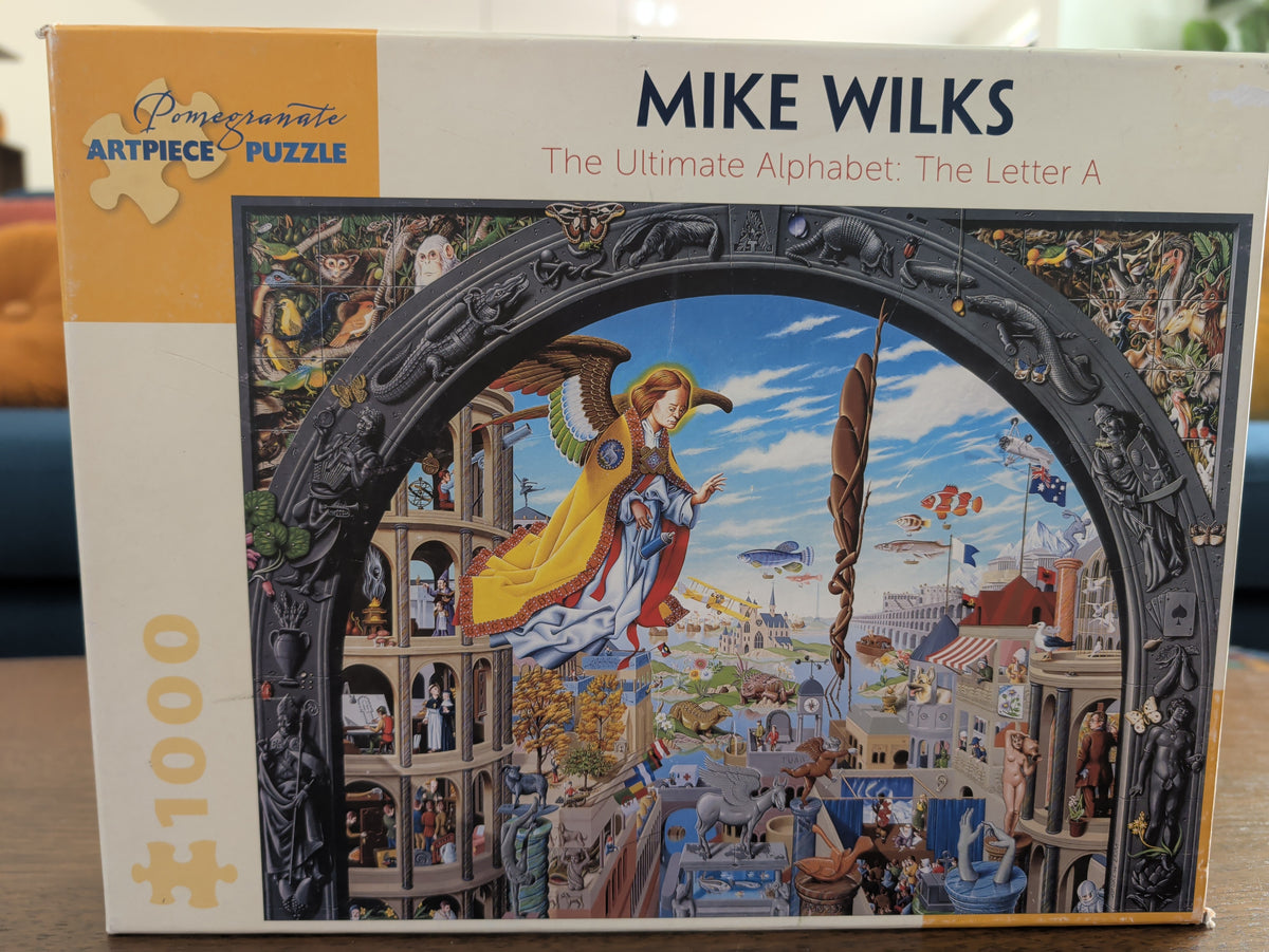 The Ultimate Alphabet: The Letter A - Mike Wilks, 1000-piece puzzle, Pomegranate