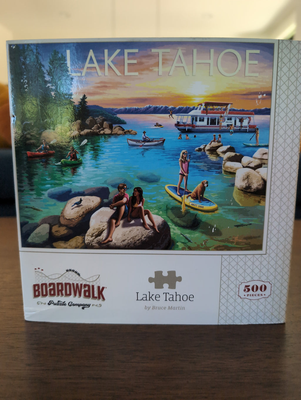 Lake Tahoe, 500-piece puzzle, Boardwalk Puzzle Company