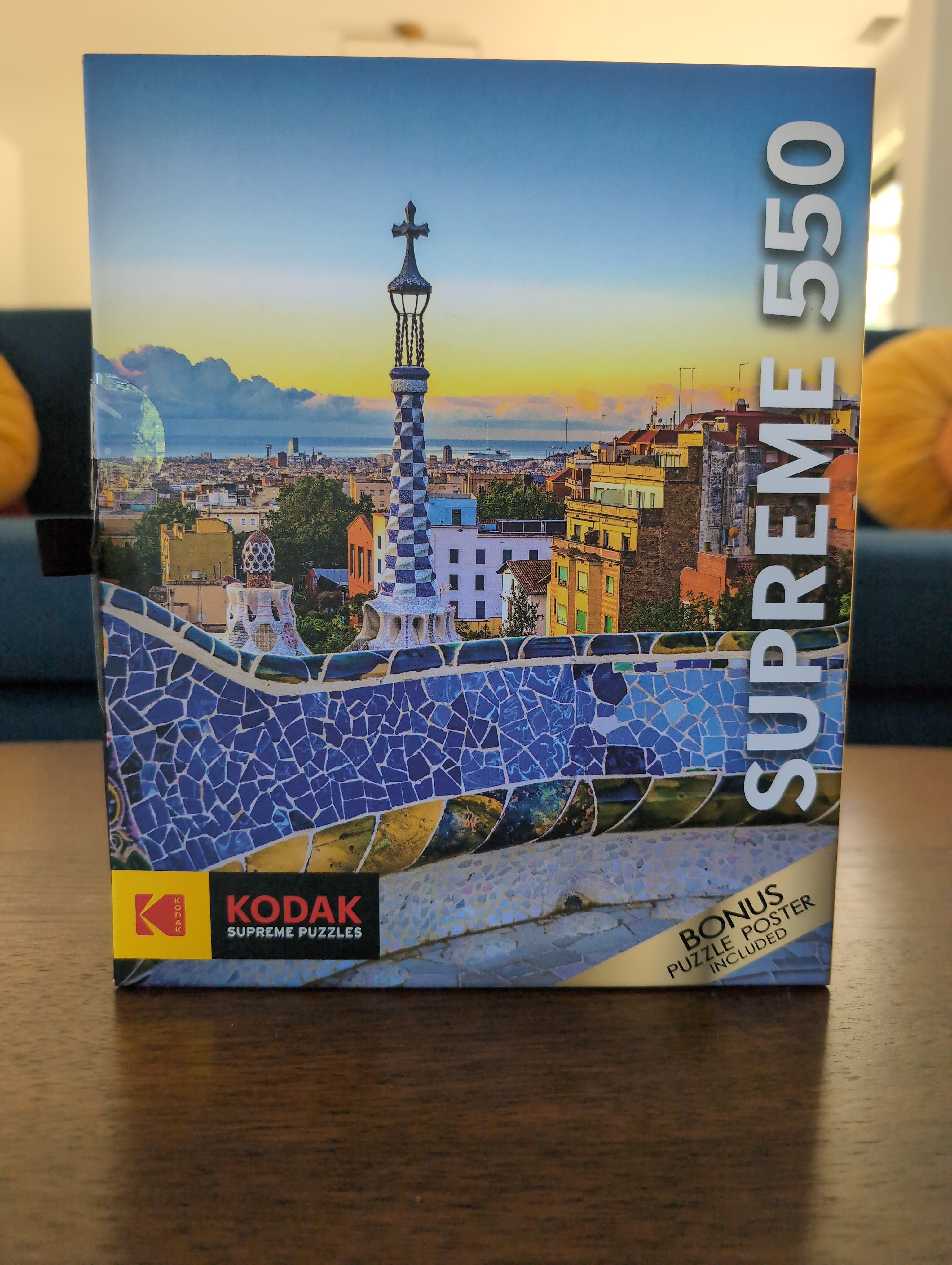 Park Guell in Summer, Barcelona, Spain, 550-piece puzzle, Kodak