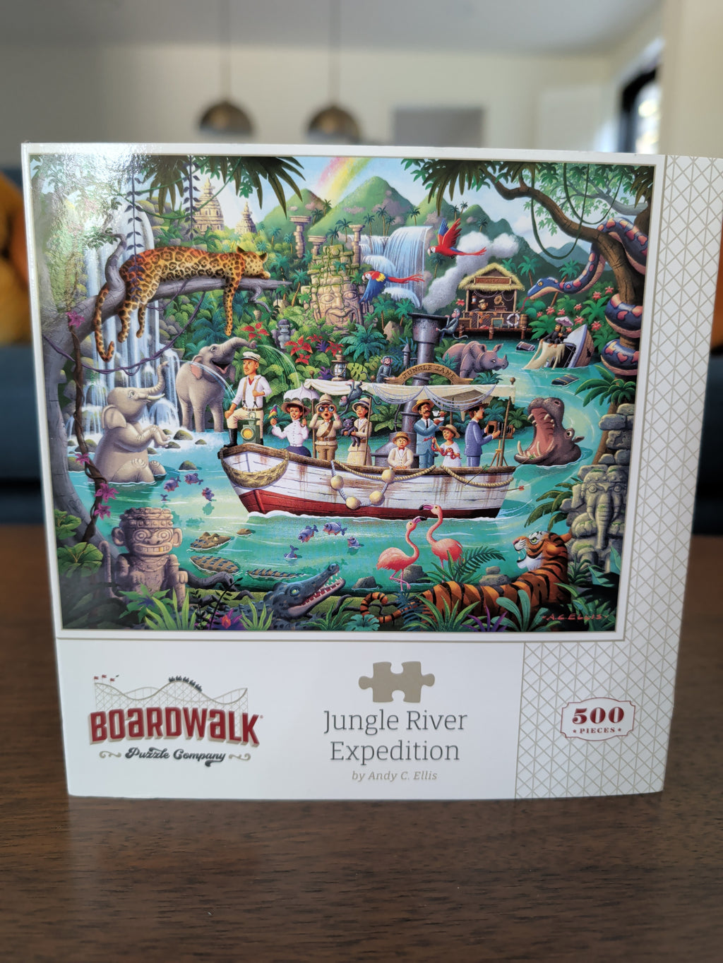 Jungle River Expedition, 500-piece puzzle, Boardwalk Puzzle Company