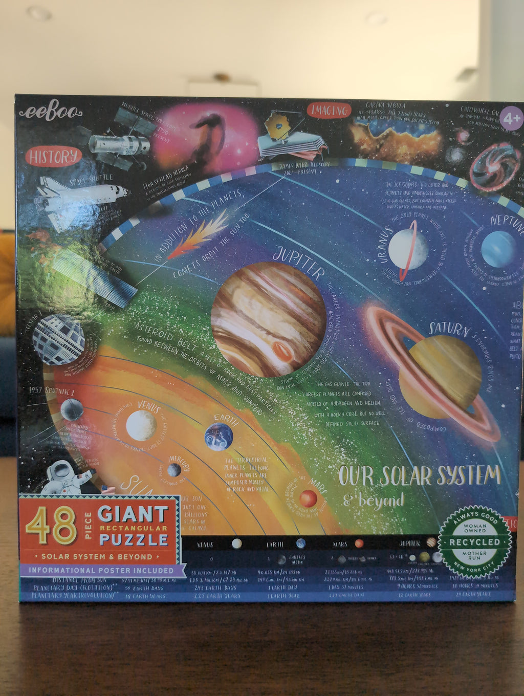 Solar System & Beyond, 48-piece giant puzzle, eeBoo