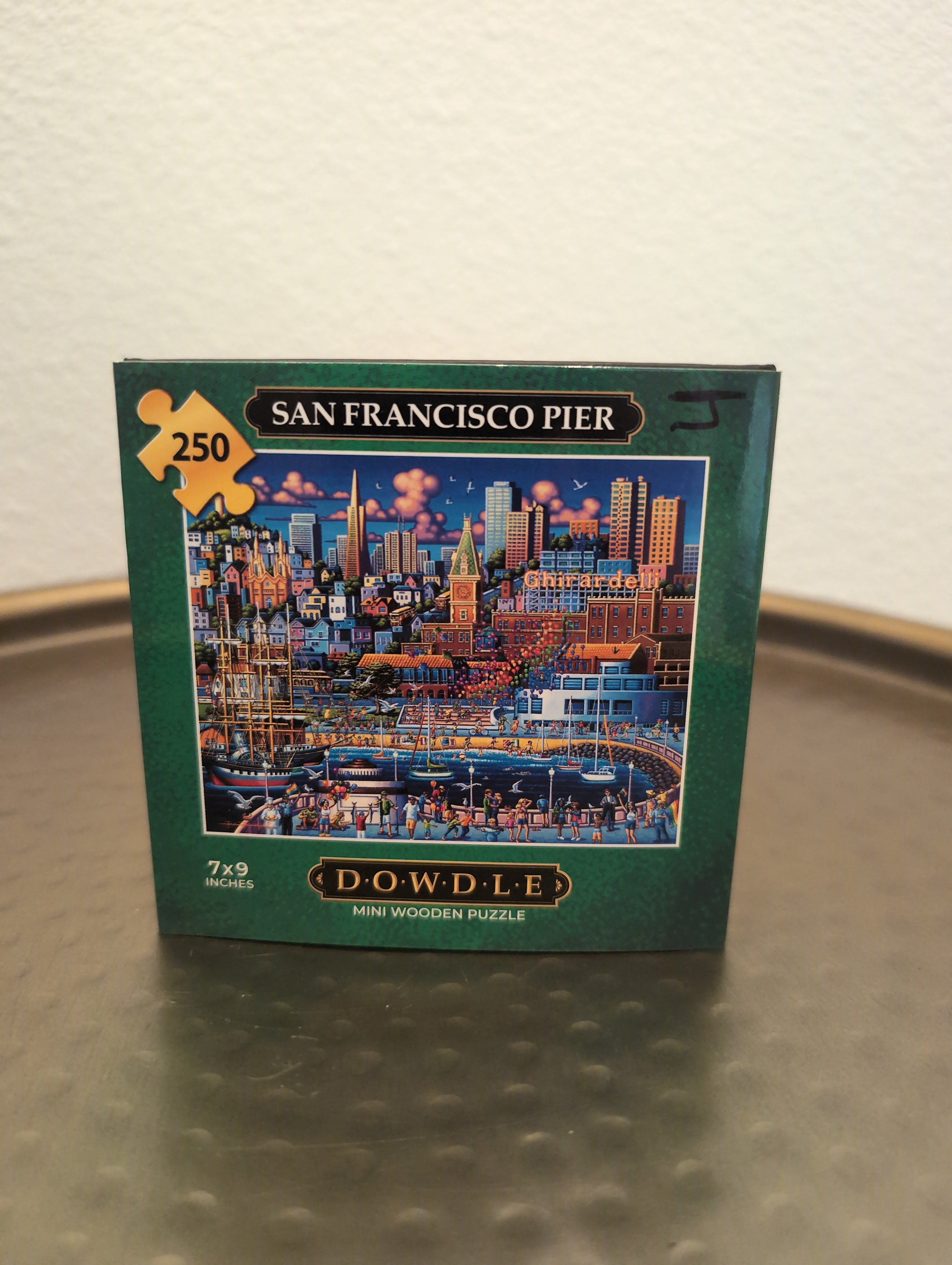 San Francisco Pier, 250-piece wooden mini puzzle, Dowdle