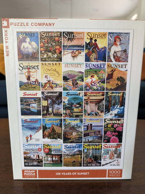 125 Years of Sunset, 1000-piece puzzle, New York Puzzle Company
