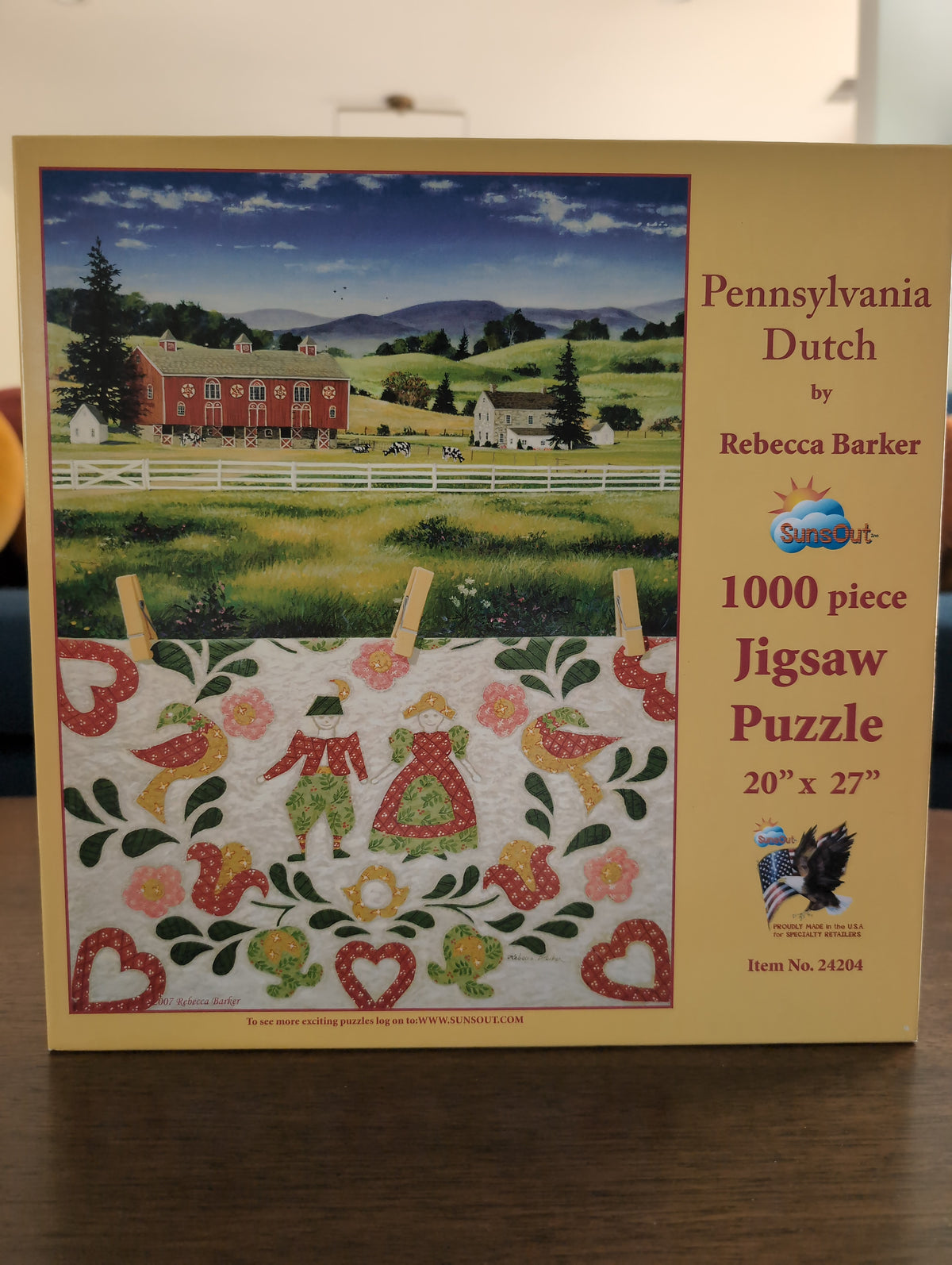 Pennsylvania Dutch, 1000-piece puzzle, SunsOut
