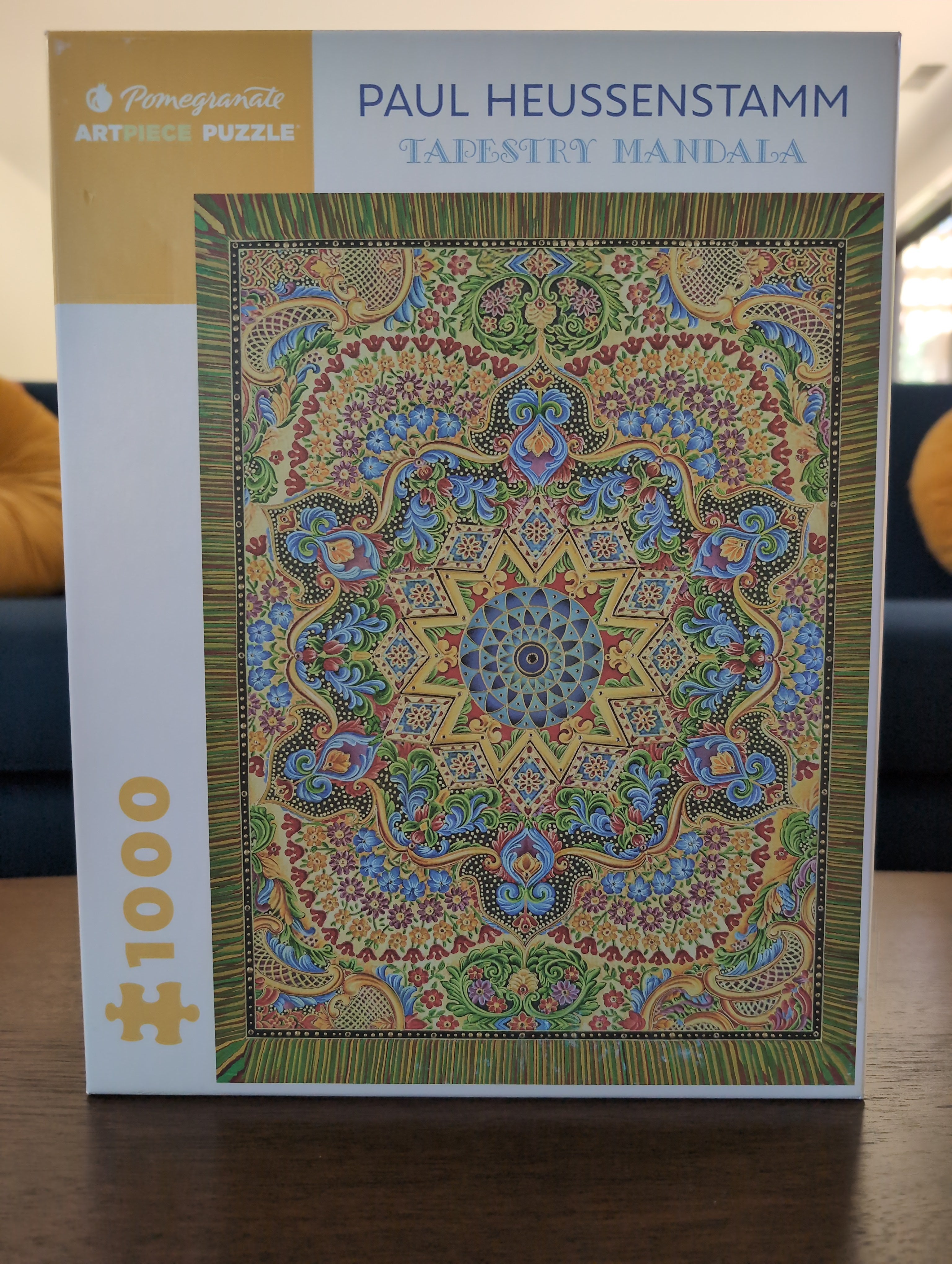 Tapestry Mandala - Paul Heussenstamm, 1000-piece puzzle, Pomegranate