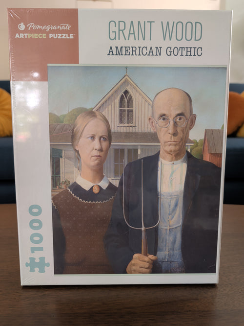 American Gothic - Grant Wood, 1000-piece puzzle, Pomegranate
