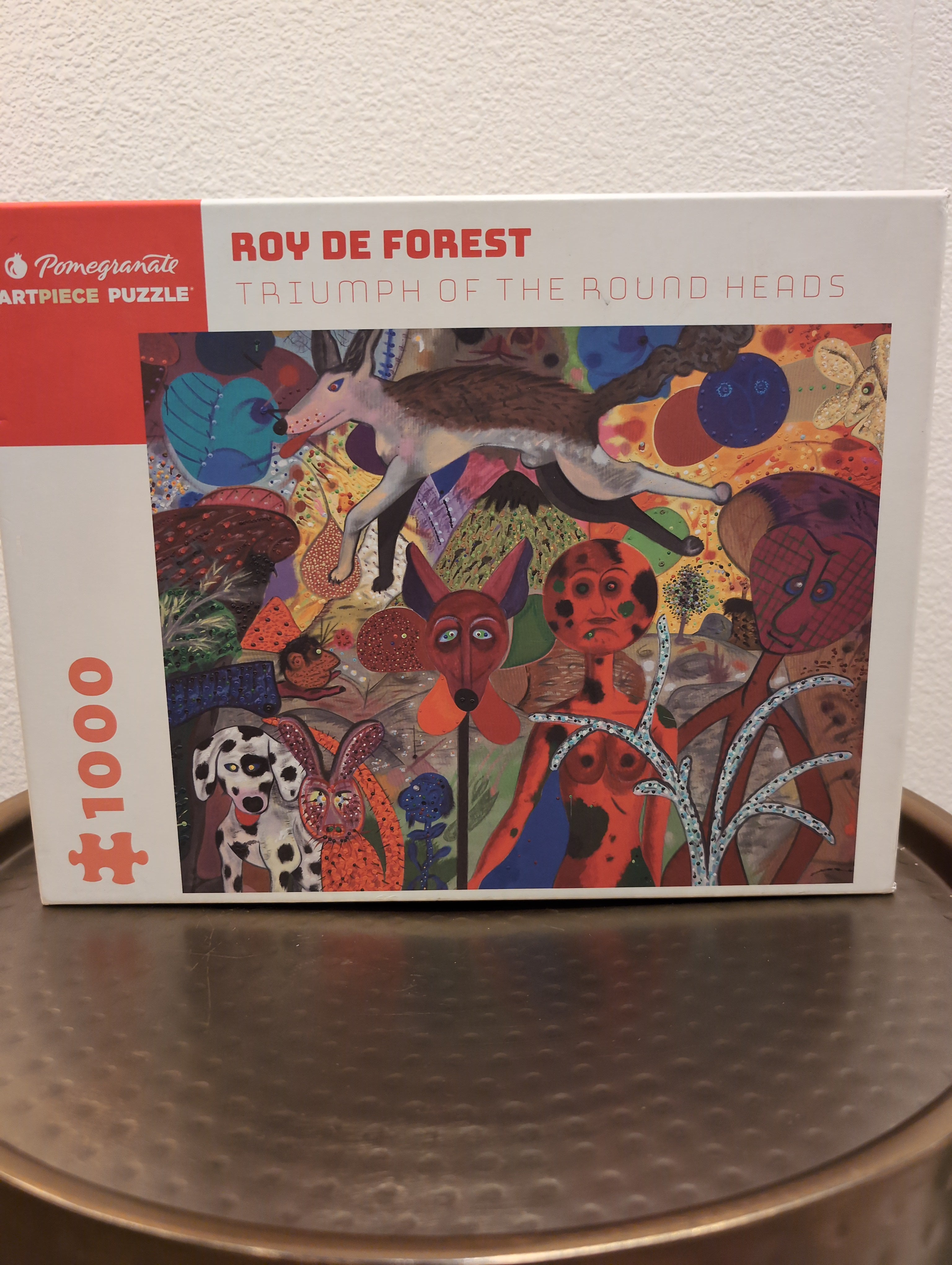 Triumph of the Round Heads - Roy de Forest, 1000-piece puzzle, Pomegranate