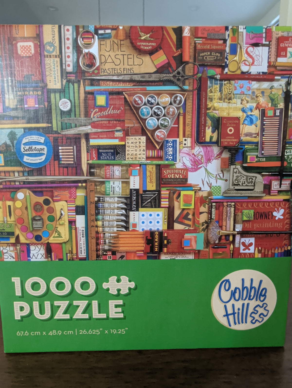 Vintage Art Supplies, 1000-piece puzzle, Cobble Hill