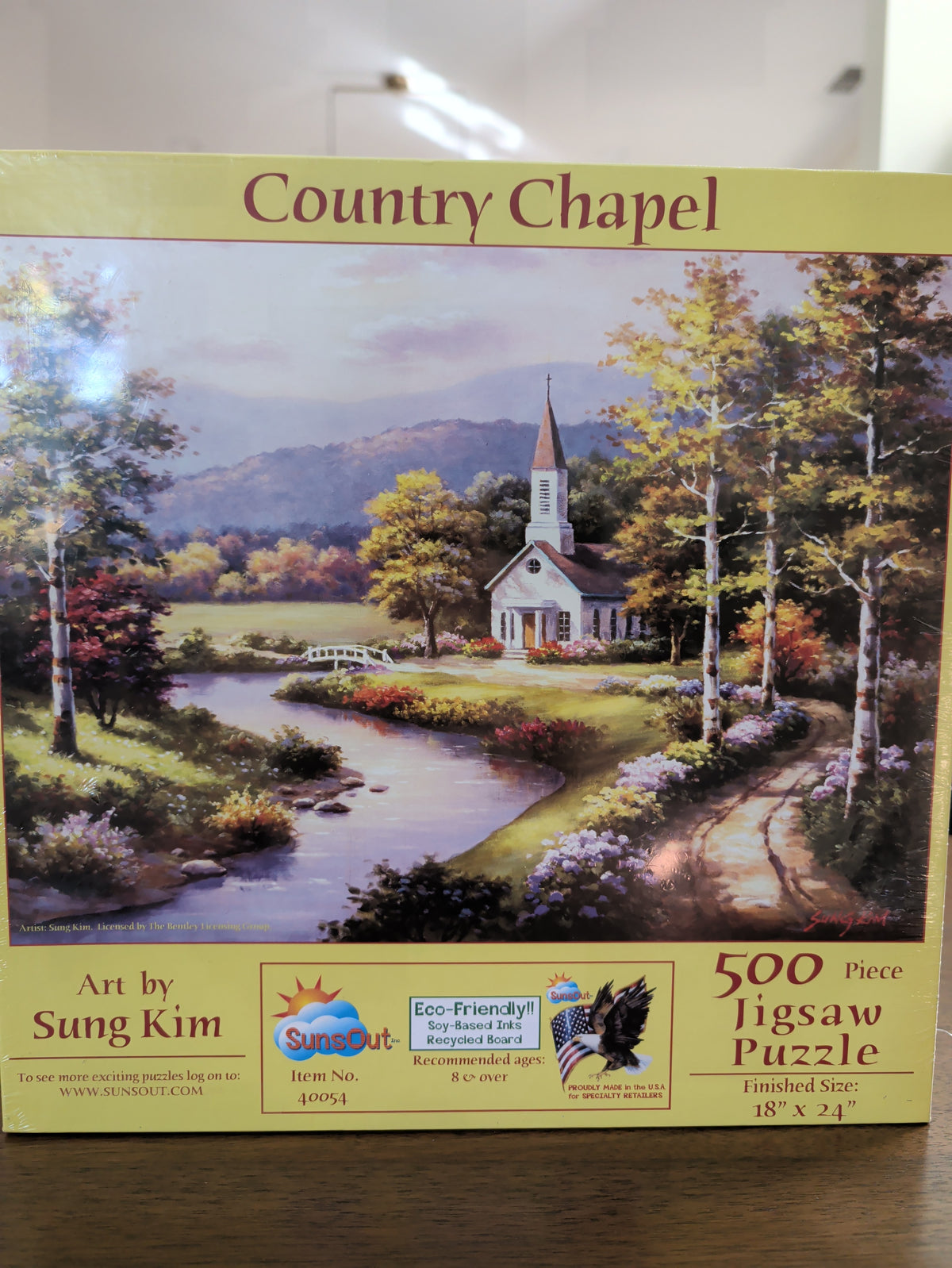 Country Chapel, 500-piece puzzle, SunsOut