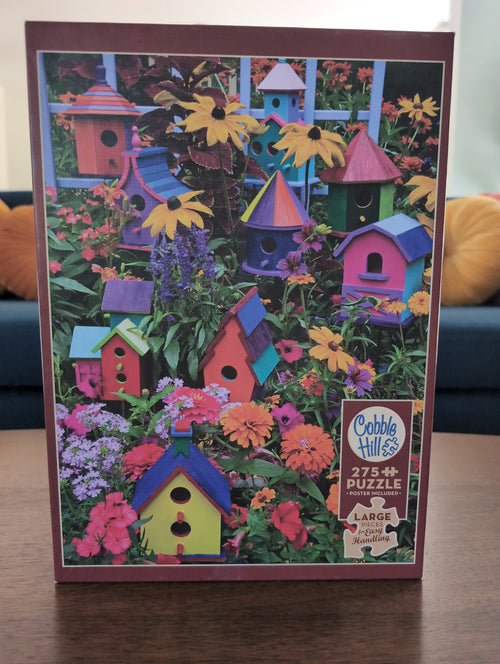 Birdhouses, 275-piece large format puzzle, Cobble Hill