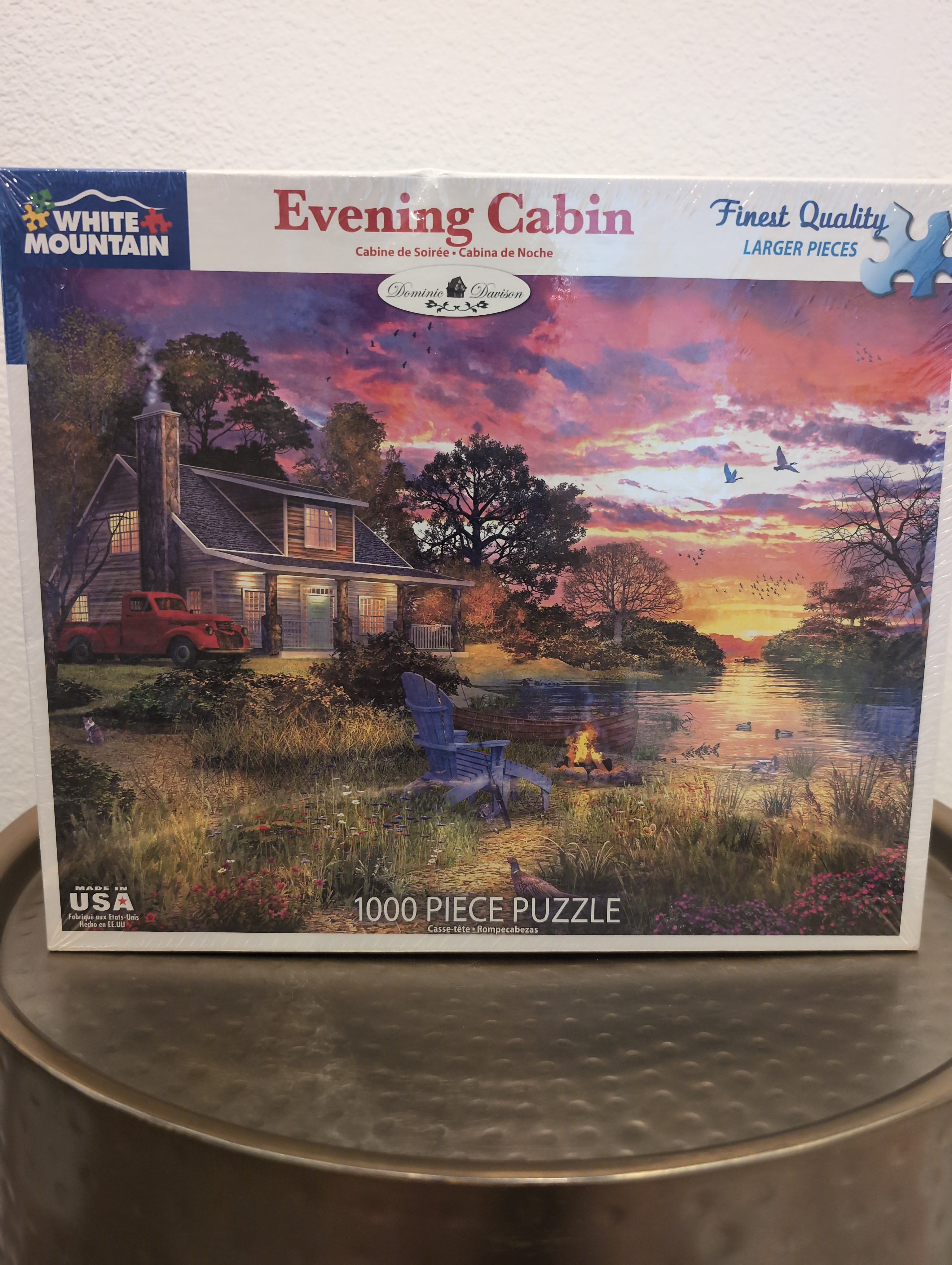 Evening Cabin, 1000-piece puzzle, White Mountain