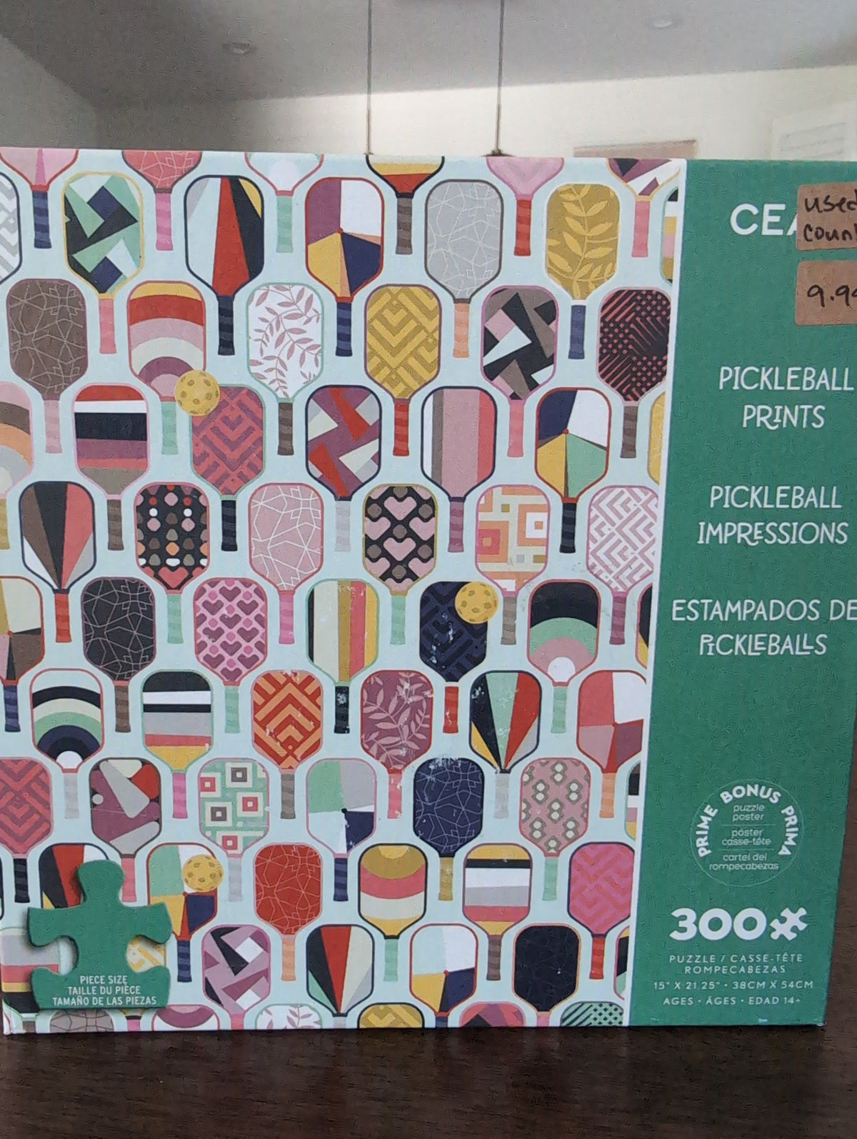 Pickleball Prints, 300-piece puzzle, Ceaco