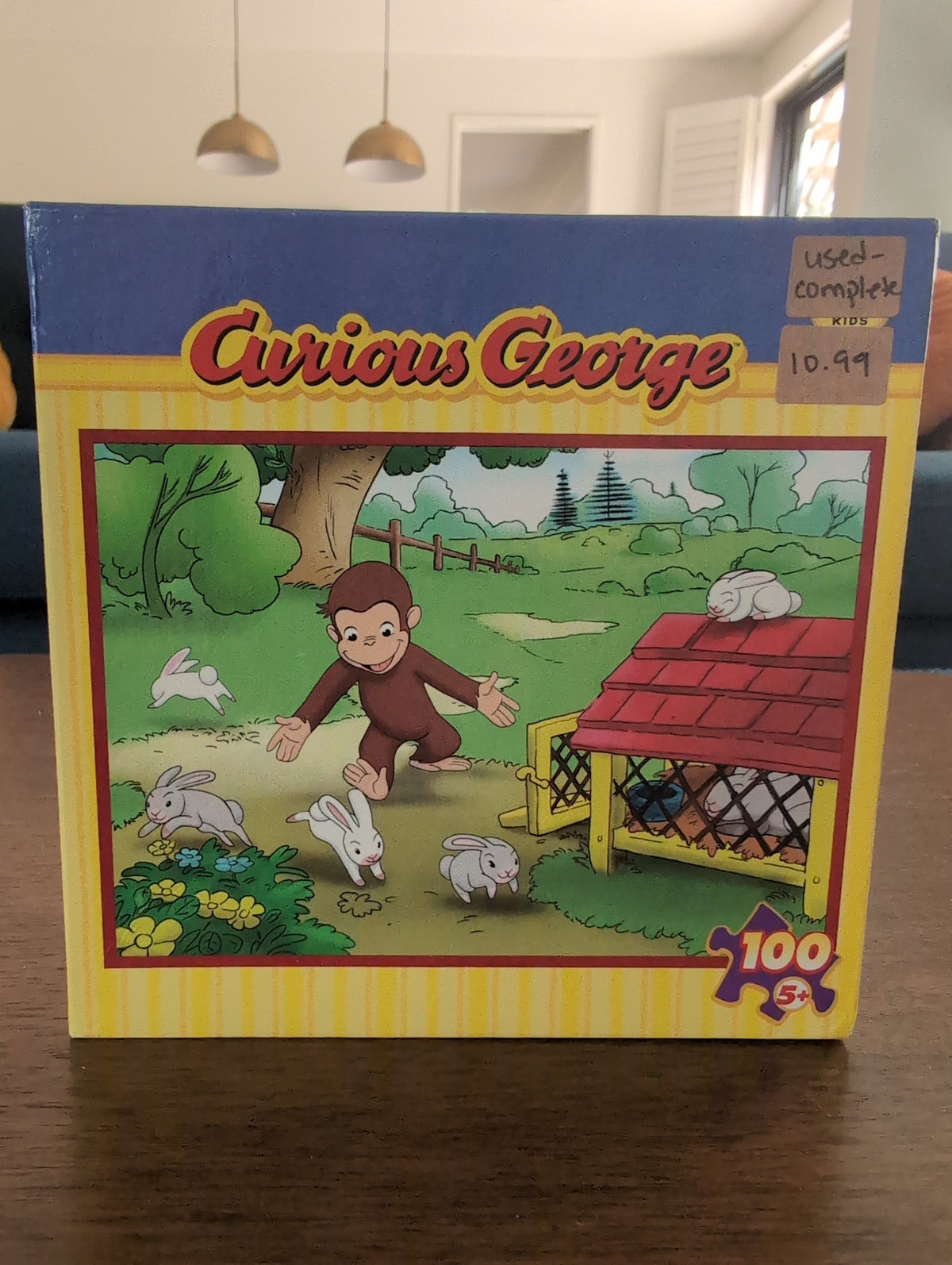 Curious George, 100-piece kids' puzzle, RoseArt