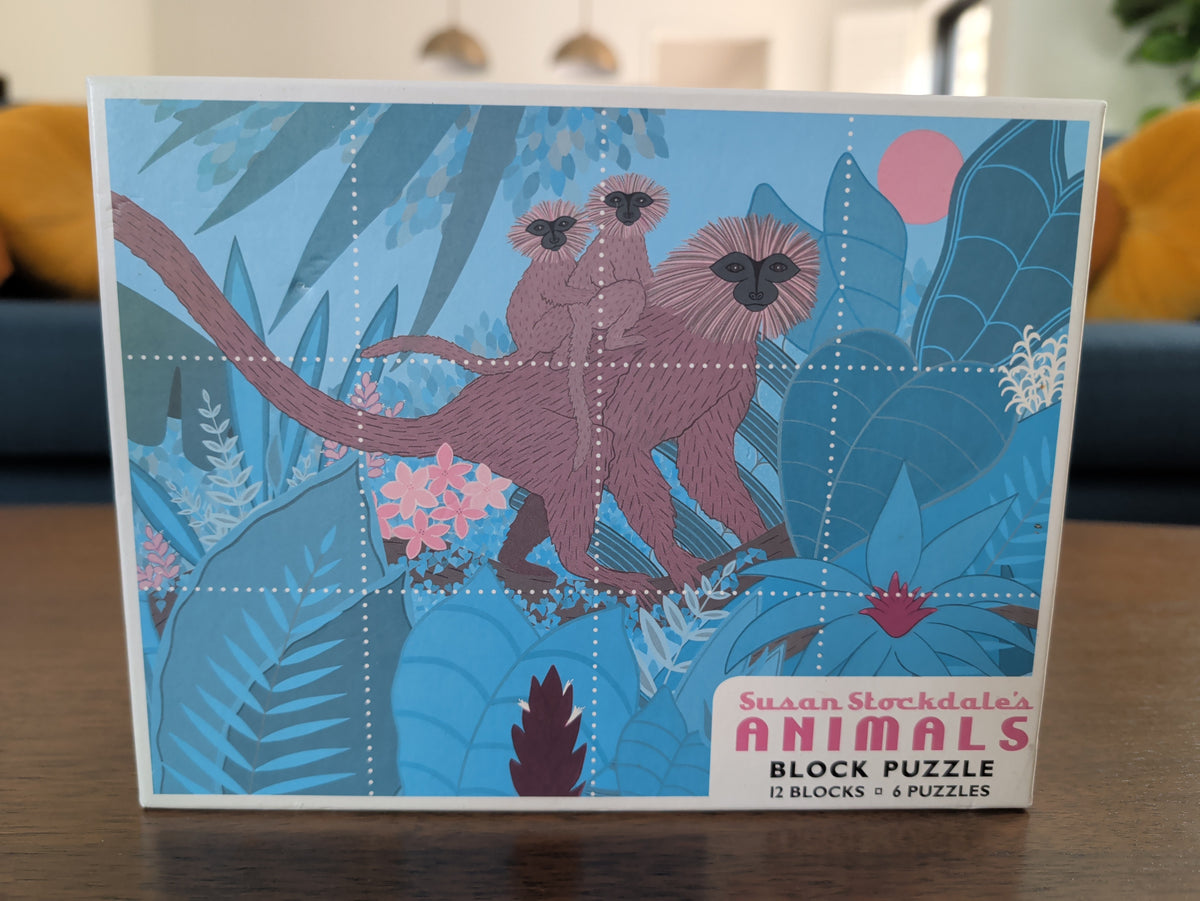 Animals - Susan Stockdale, 12-piece kids' block puzzle, Pomegranate