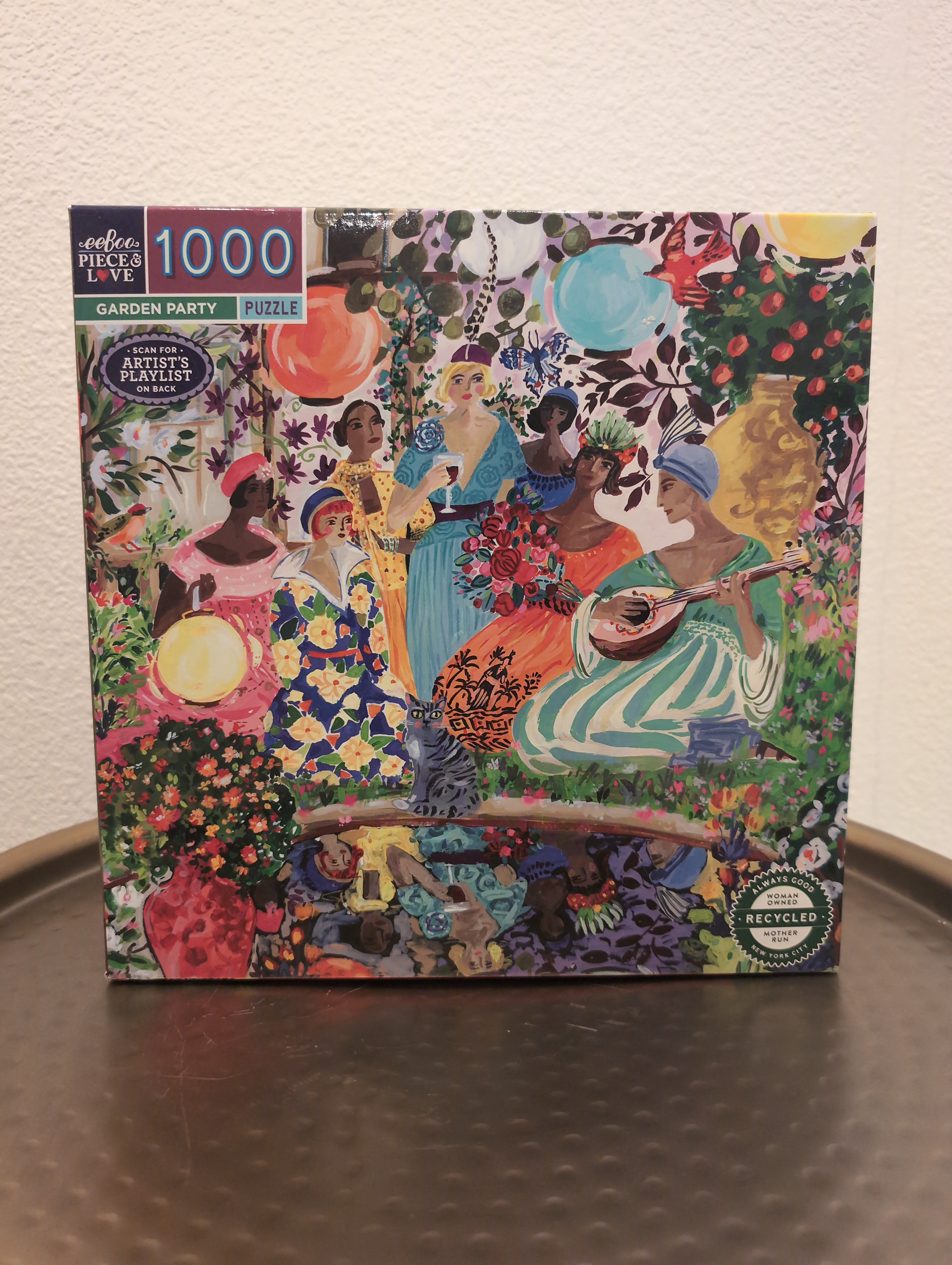 Garden Party, 1000-piece puzzle, eeBoo