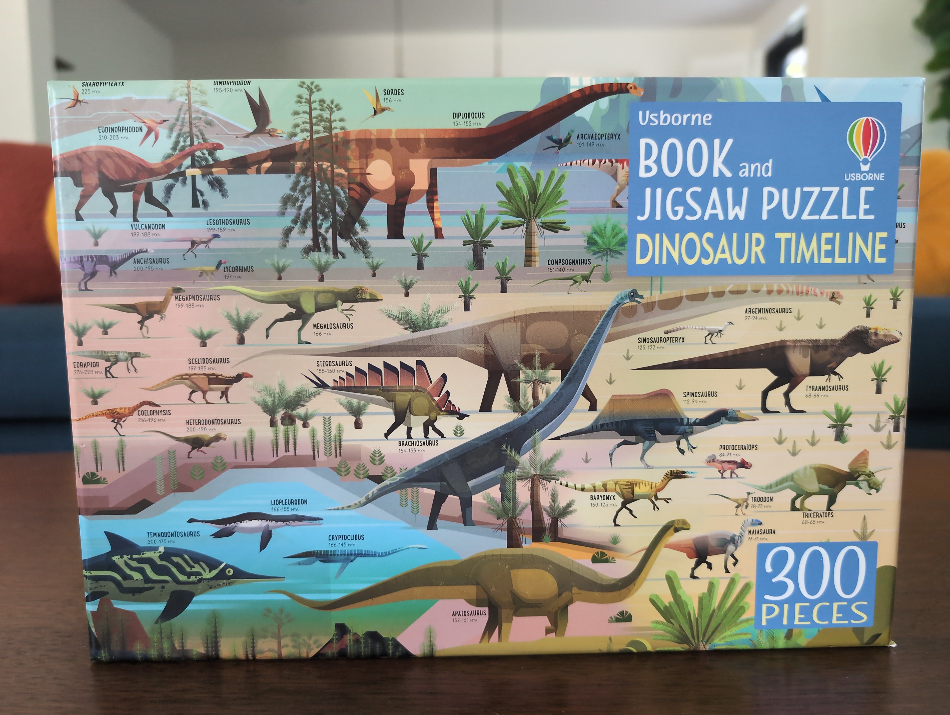 Dinosaur Timeline, 300-piece puzzle, Usborne