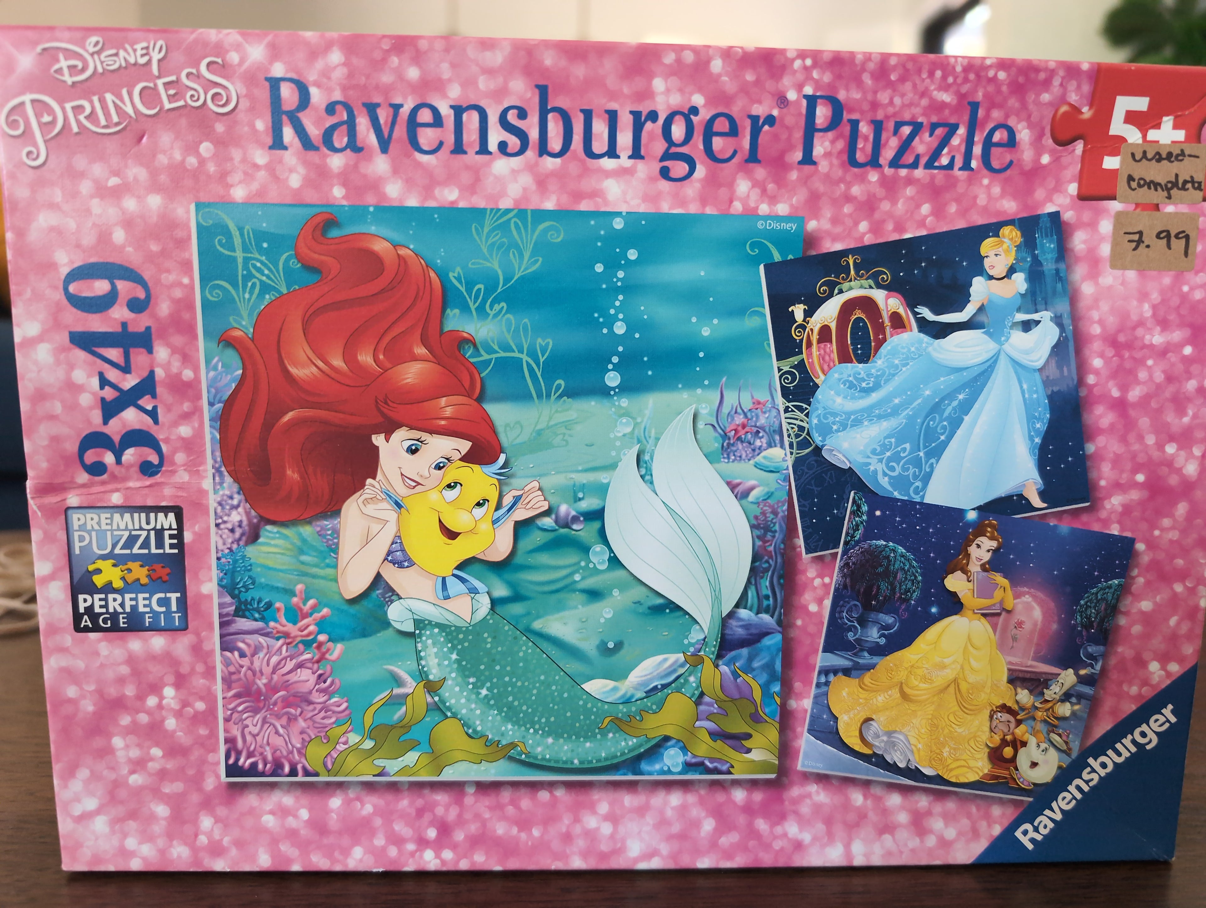 Princesses Adventure, 3 x 49-piece puzzles, Ravensburger