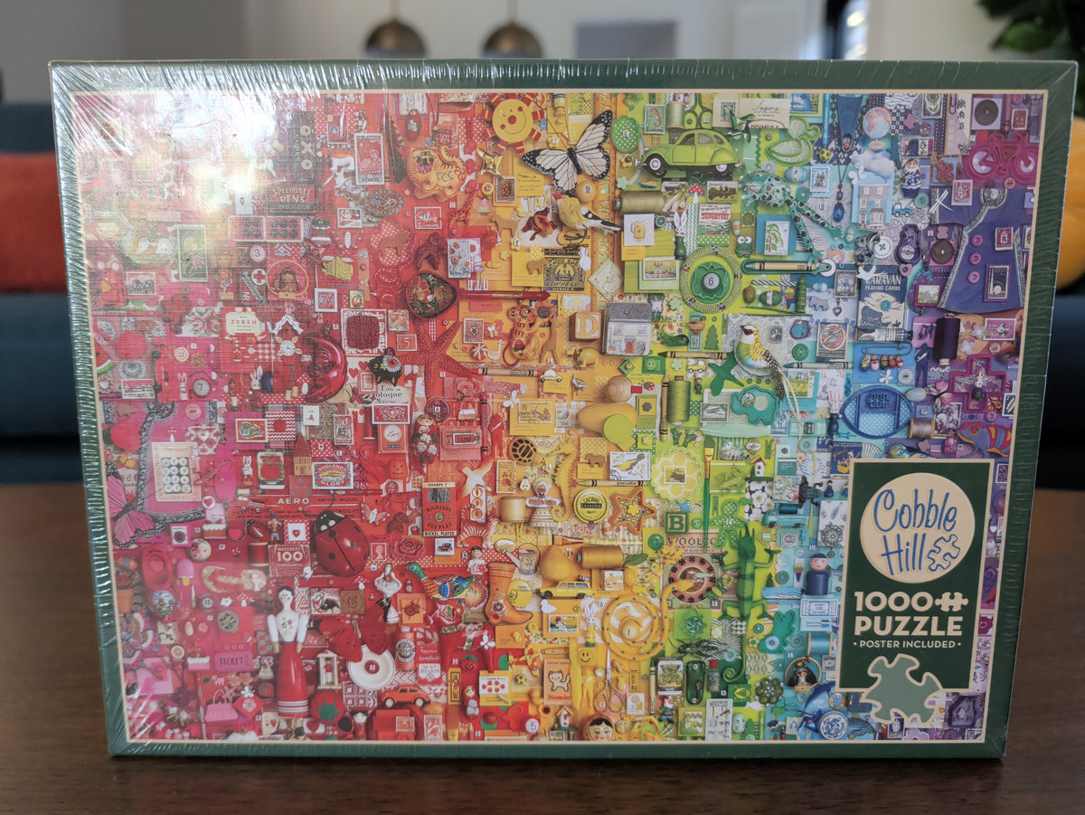 Colorful Rainbow, 1000-piece puzzle, Cobble Hill