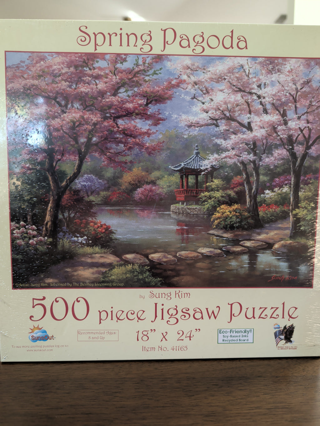 Spring Pagoda, 500-piece puzzle, SunsOut