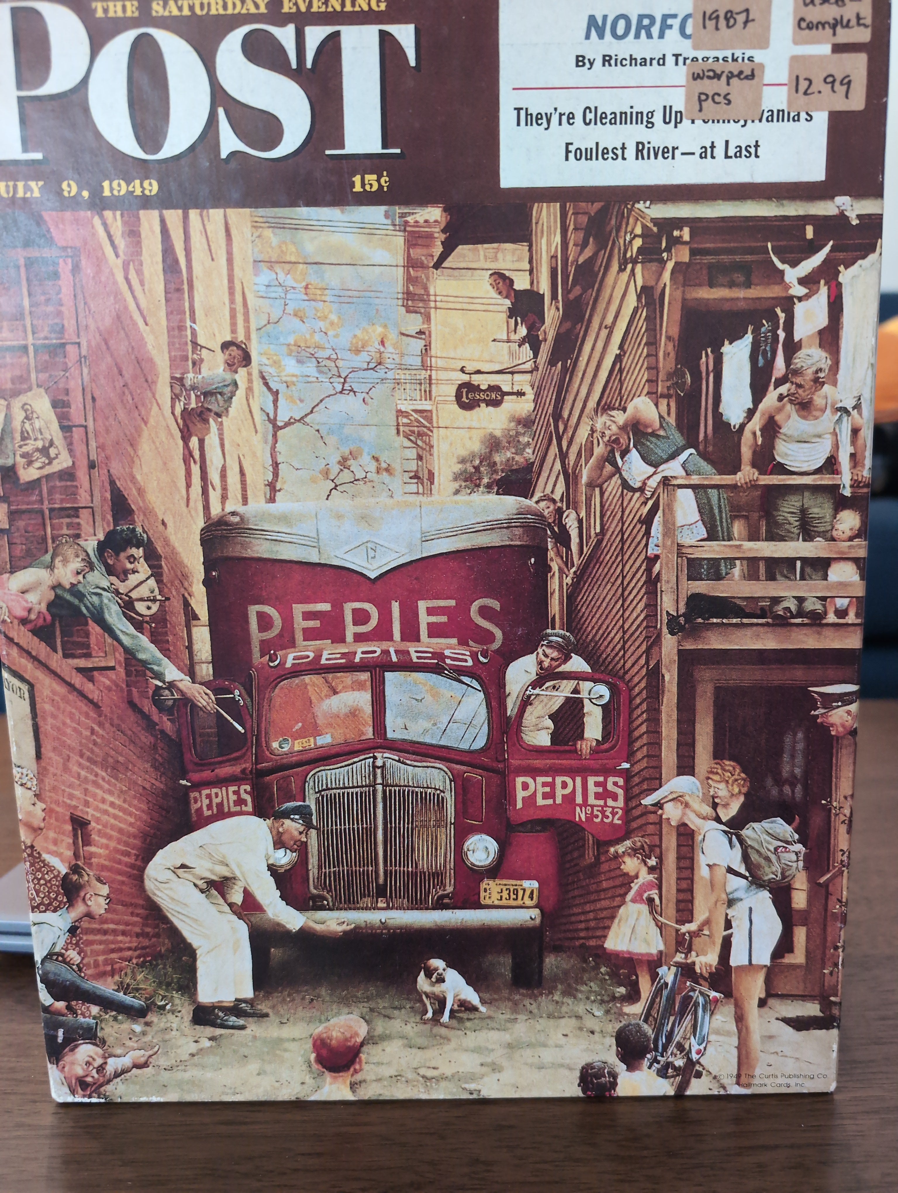 Traffic Conditions (Norman Rockwell), 500-piece puzzle, Springbok (1987)