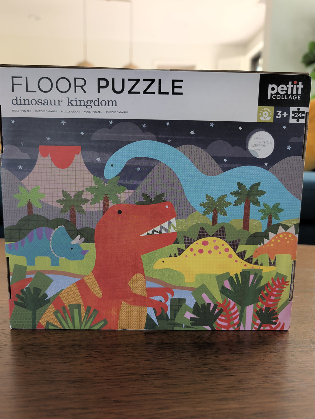 Dinosaur Kingdom, 24-piece kids' puzzle, Petit Collage