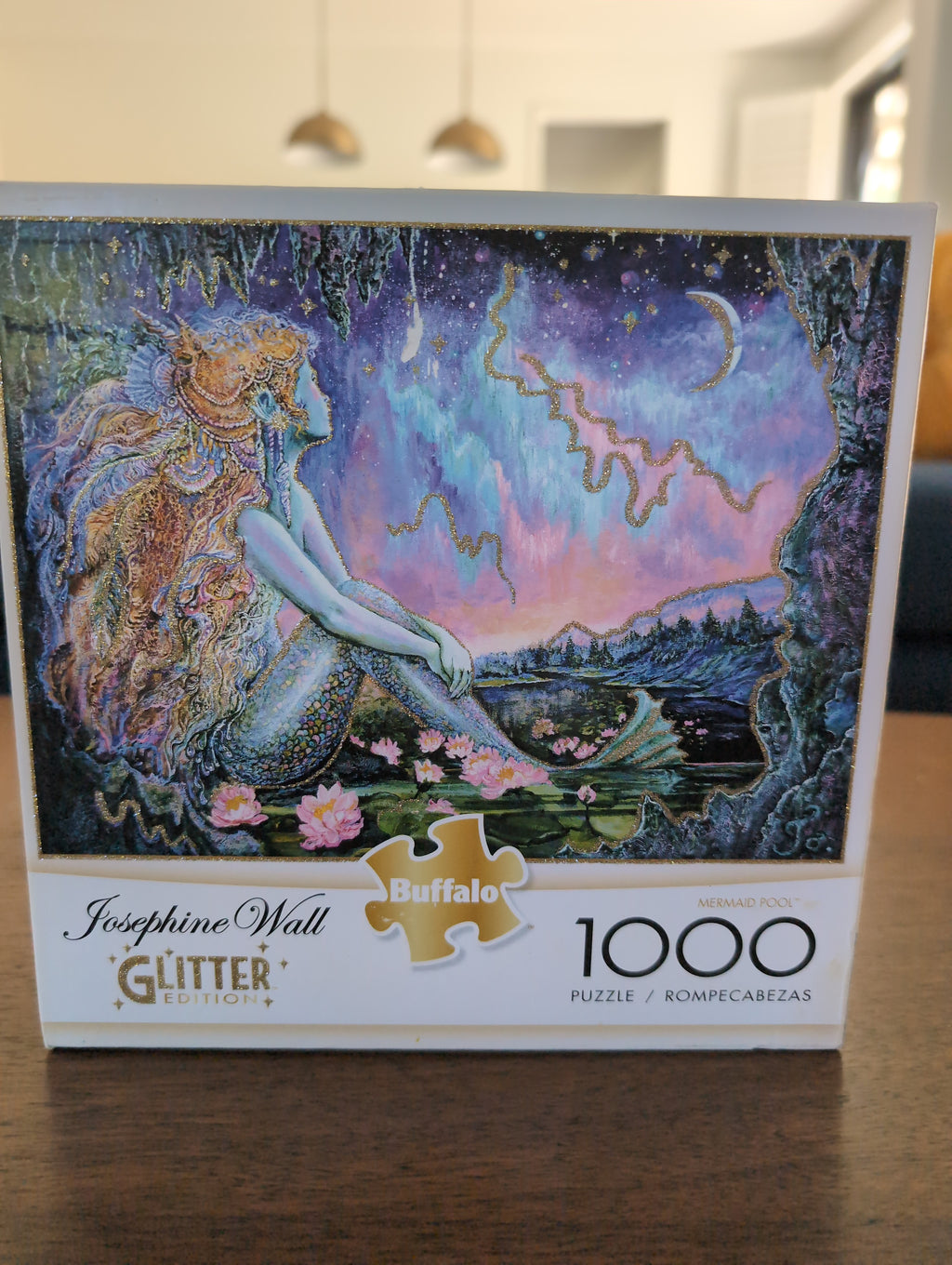 Mermaid Pool, 1000-piece glitter puzzle, Buffalo Games
