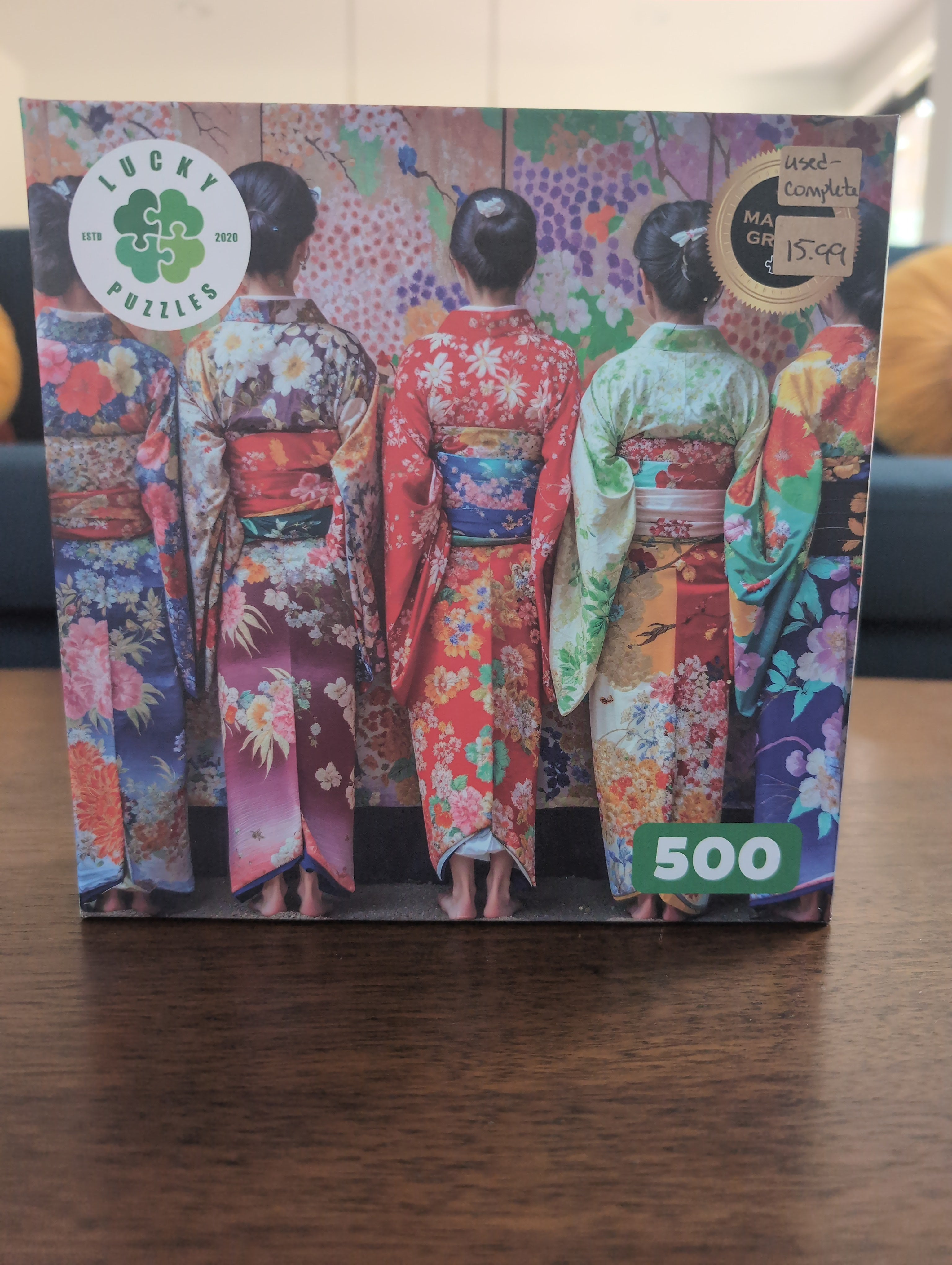 Colorful Kimono Mosaic, 500-piece puzzle, Lucky Puzzles