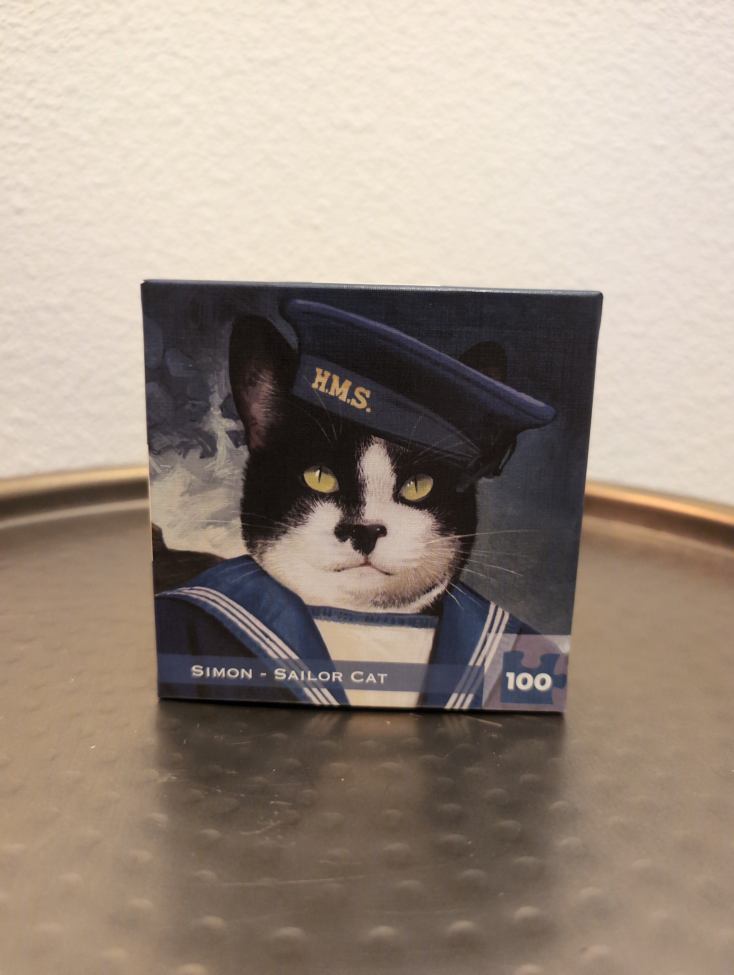 Simon - Sailor Cat - Bill Mayer, 100-piece puzzle, New York Puzzle Company