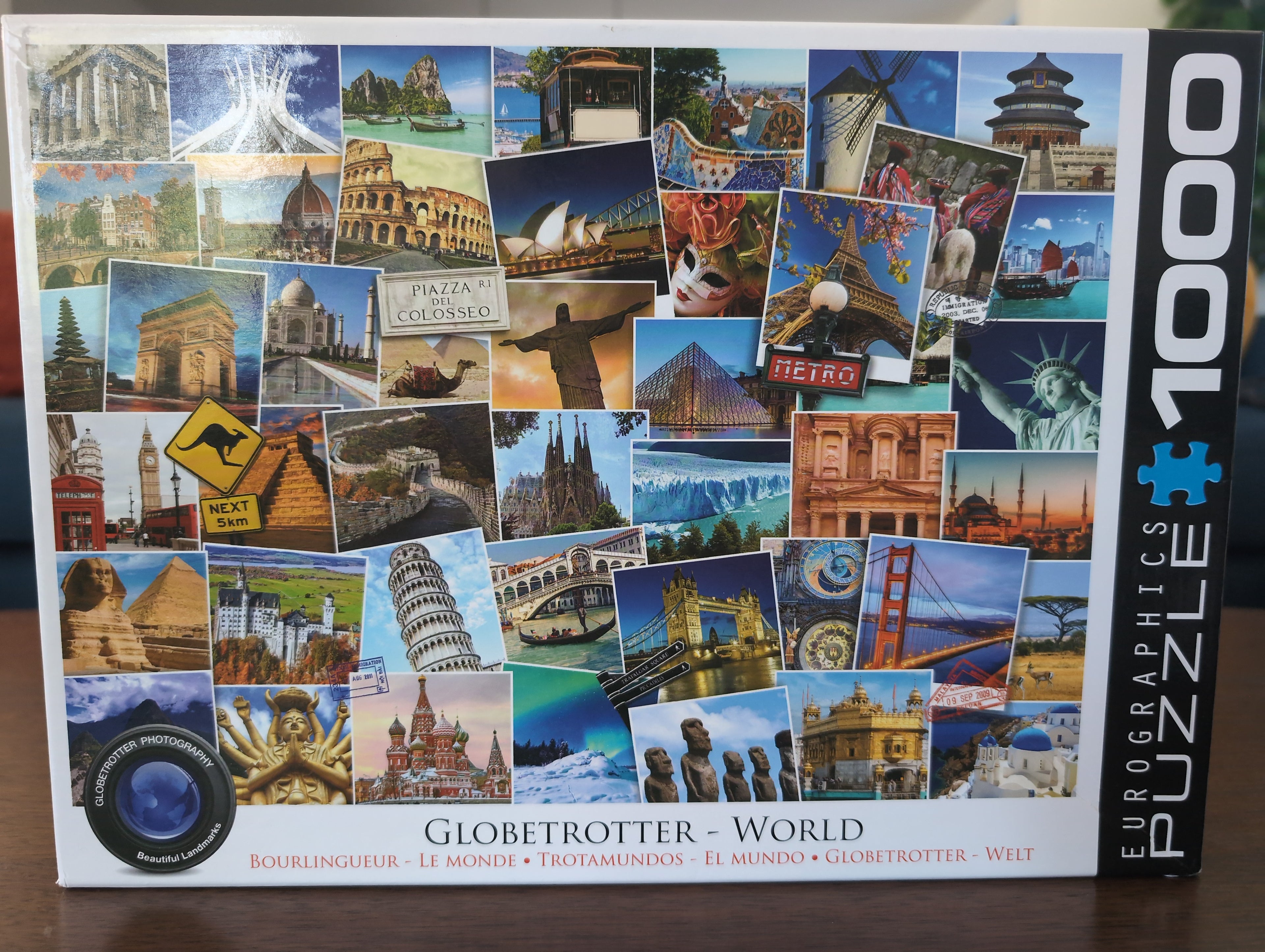 Globetrotter - World, 1000-piece puzzle, Eurographics