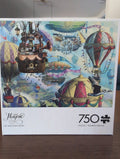 Cat Balloon Race, 750-piece puzzle, Buffalo Games
