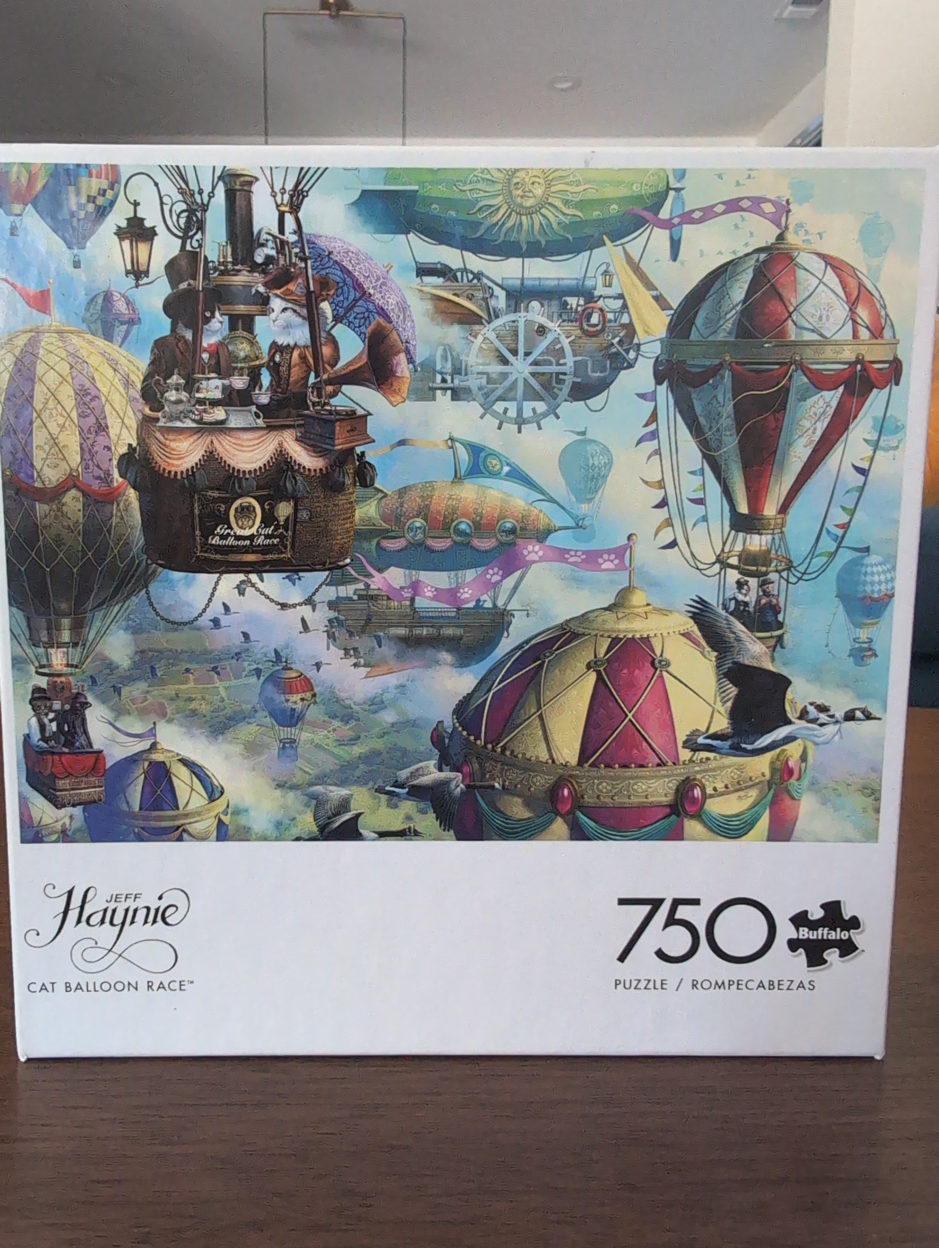 Cat Balloon Race, 750-piece puzzle, Buffalo Games