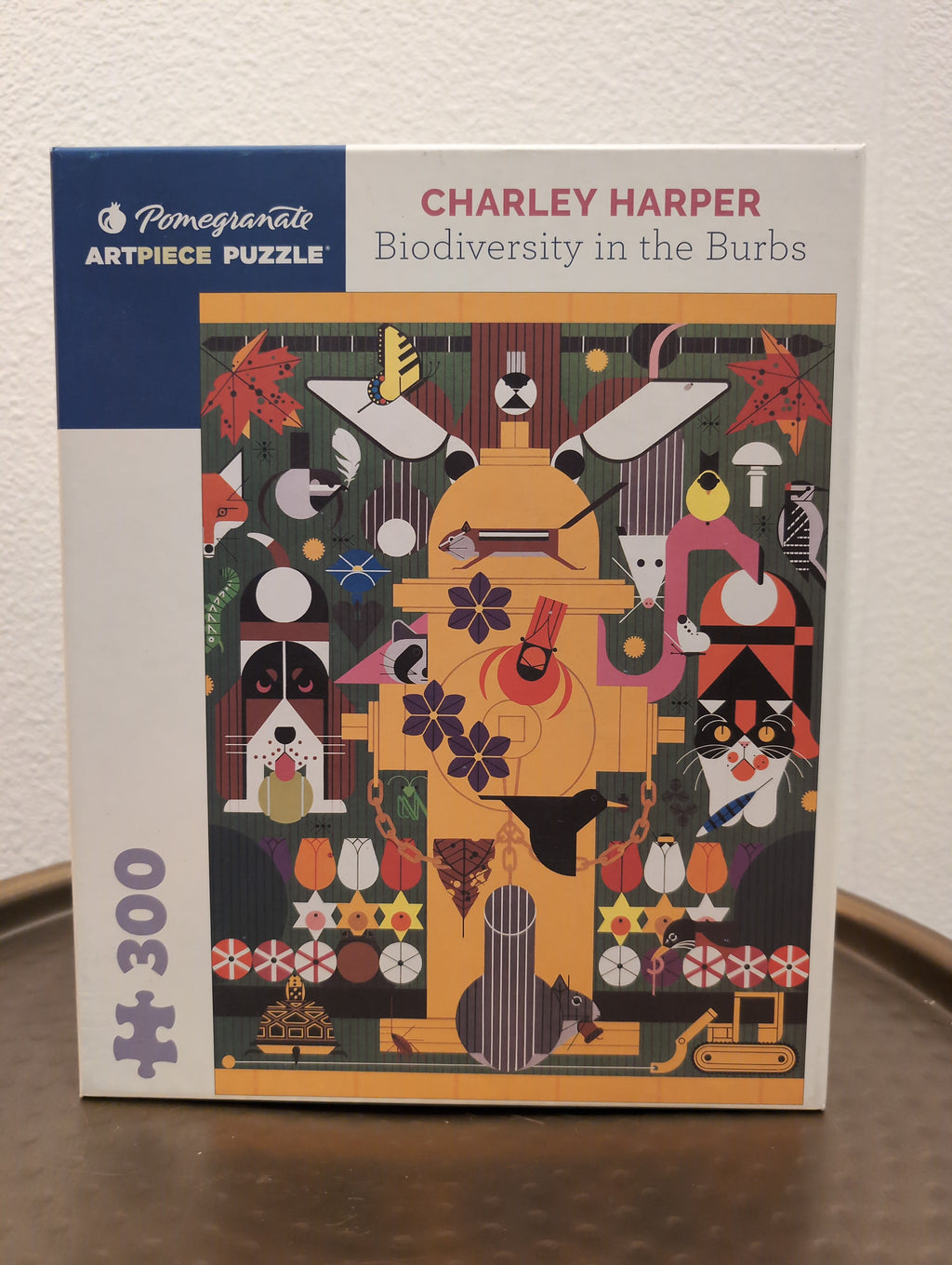 Biodiversity in the Burbs - Charley Harper, 300-piece puzzle, Pomegranate
