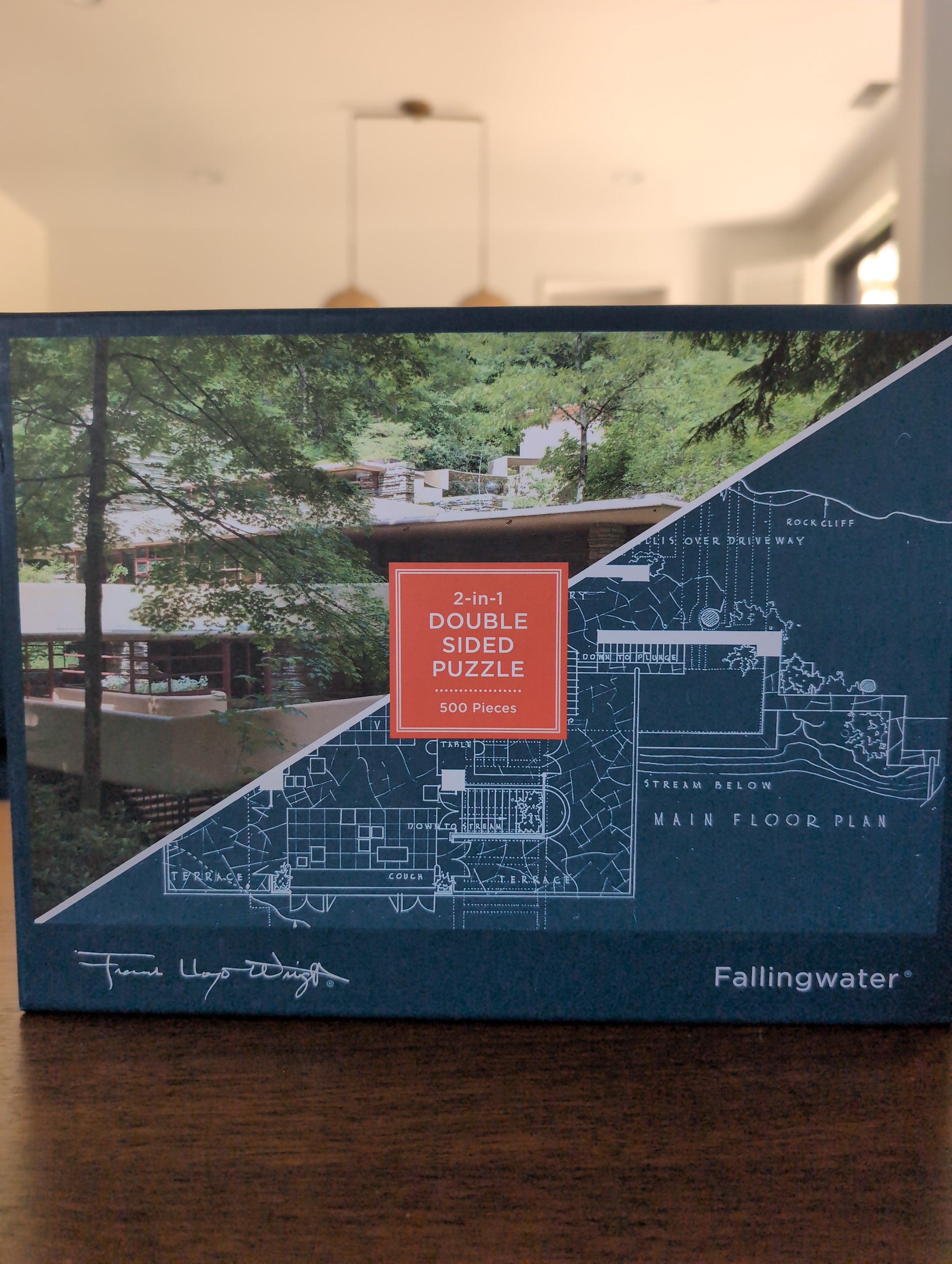 Fallingwater, 500-piece double-sided puzzle, Galison
