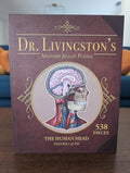 The Human Head (Dr. Livingston's Anatomy Jigsaw Puzzles, Vol. I of VII), 538-piece puzzle, Genius Games