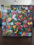 Butterfly Still lIfe, 1000-piece puzzle, eeBoo (1 missing)