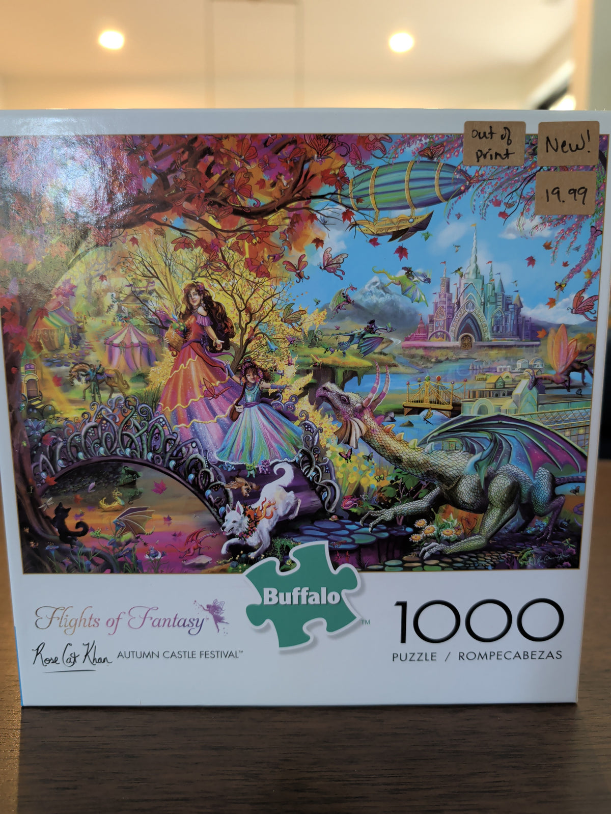 Flights of Fantasy (Rose Cat Khan), 1000-piece puzzle, Buffalo Games