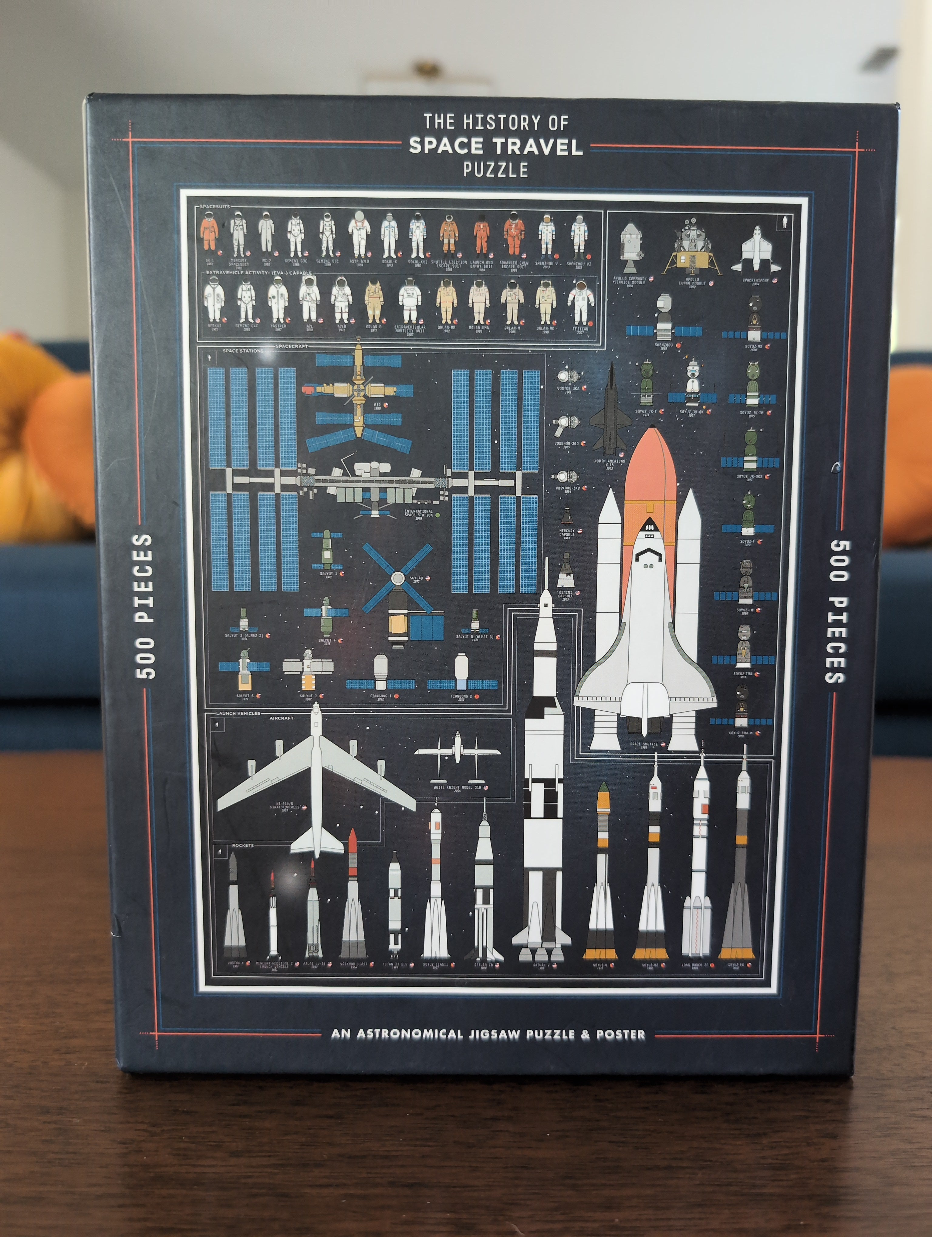 The History of Space Travel, 500-piece puzzle, Potter Puzzles