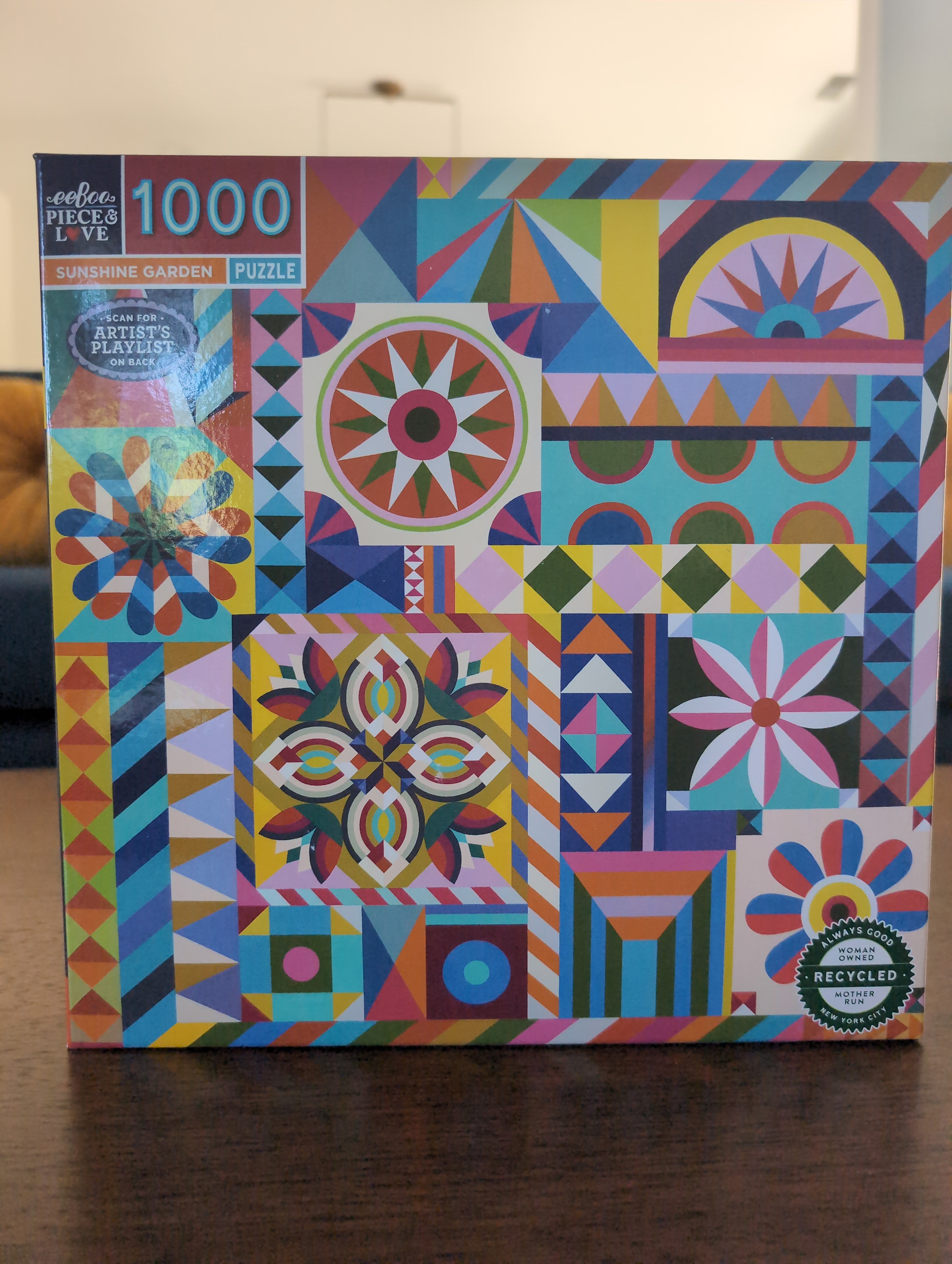 Sunshine Garden, 1000-piece puzzle, eeBoo
