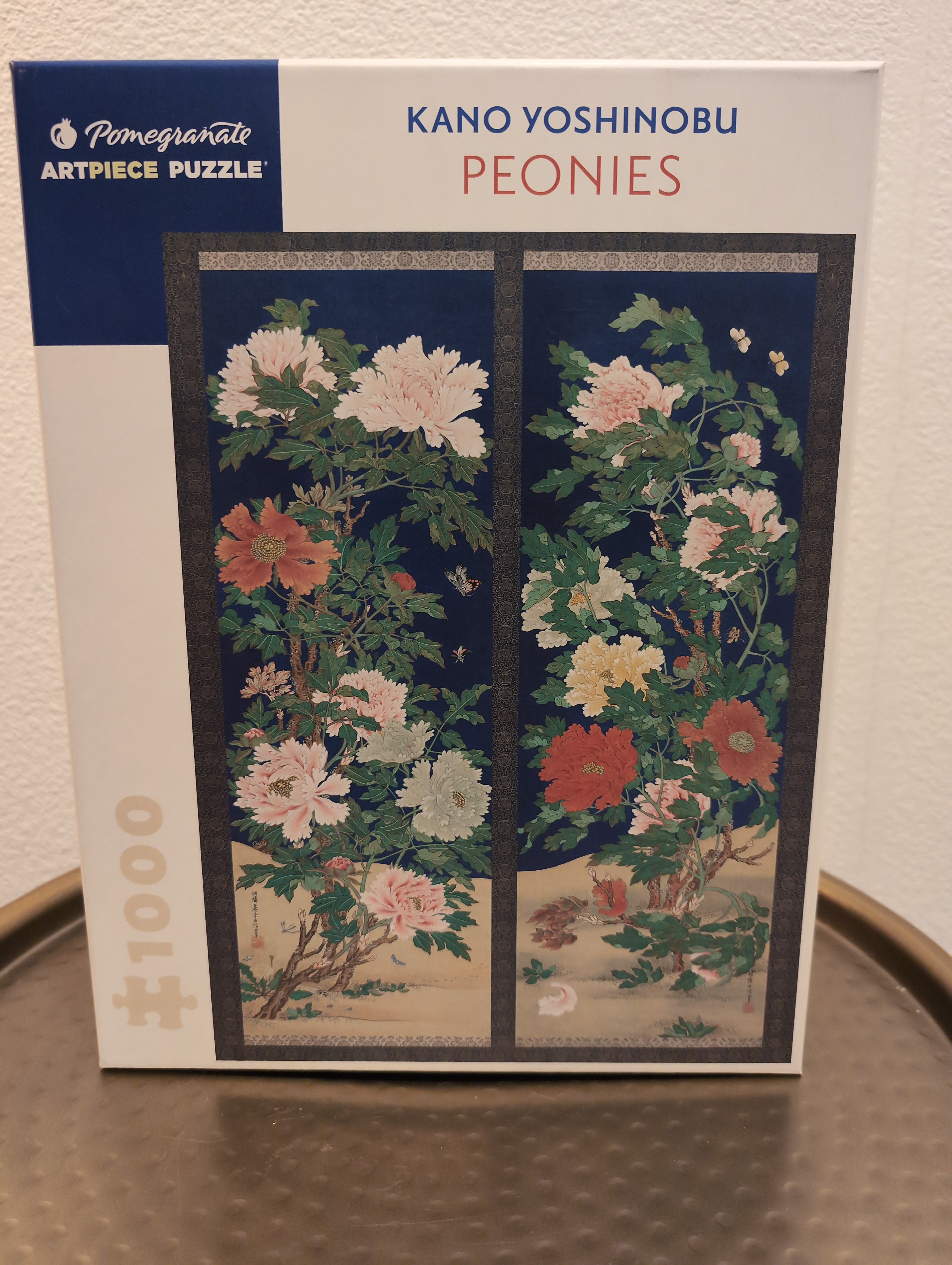 Peonies - Kano Yoshinobu, 1000-piece puzzle, Pomegranate