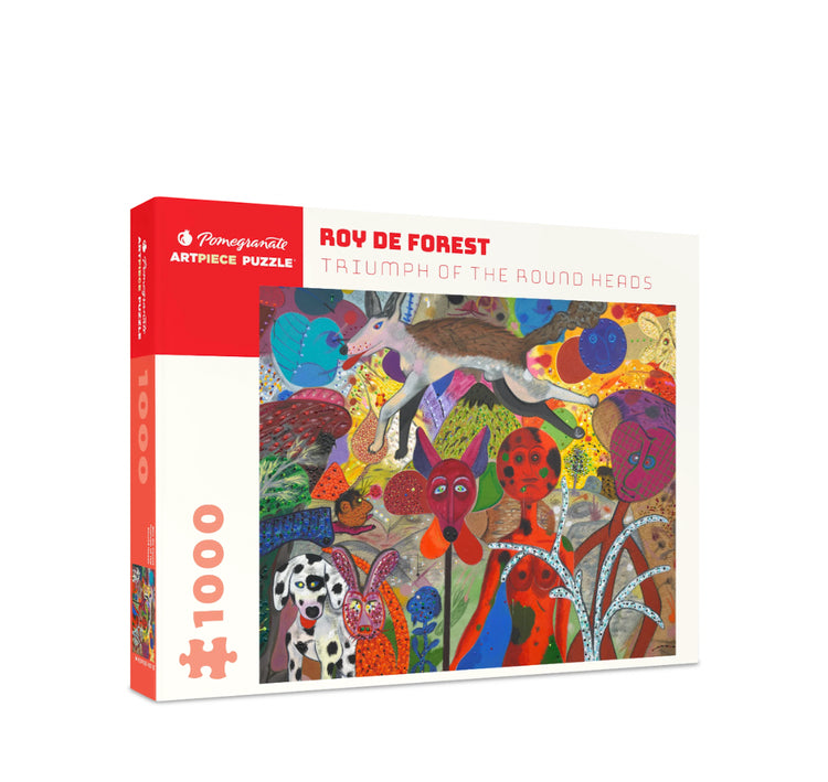 Triumph of the Round Heads - Roy de Forest, 1000-piece puzzle, Pomegranate