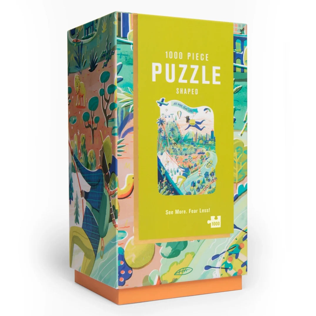See More, Fear Less!, 1000-piece shaped puzzle, Lantern Press
