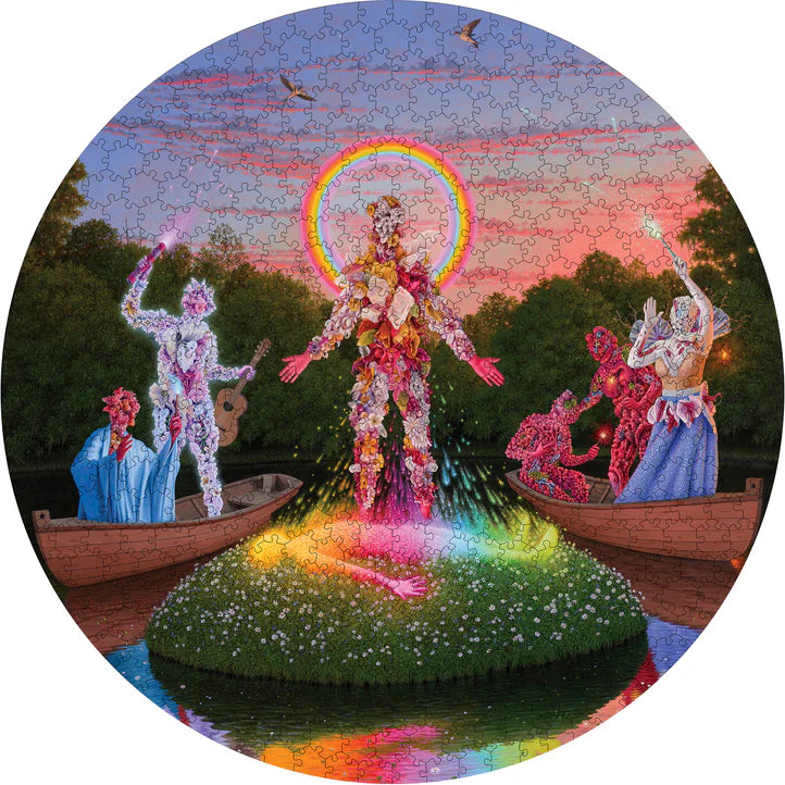 The Birth of Spirit Gardener - Adrian Cox, 500-piece round puzzle, Pomegranate