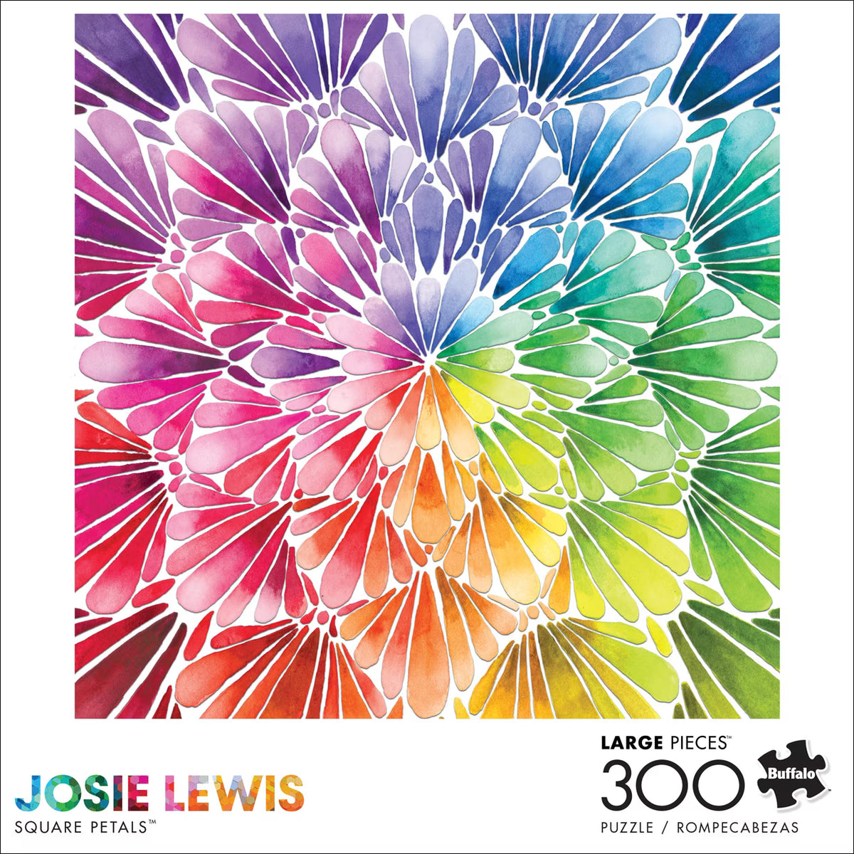 Square Petals (Josie Lewis), 300-piece puzzle, Buffalo Games