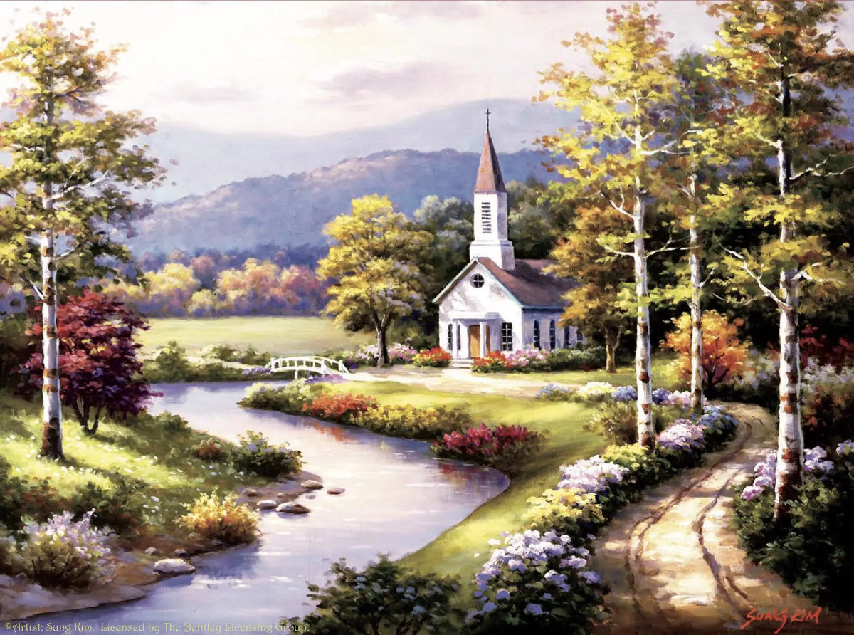Country Chapel, 500-piece puzzle, SunsOut
