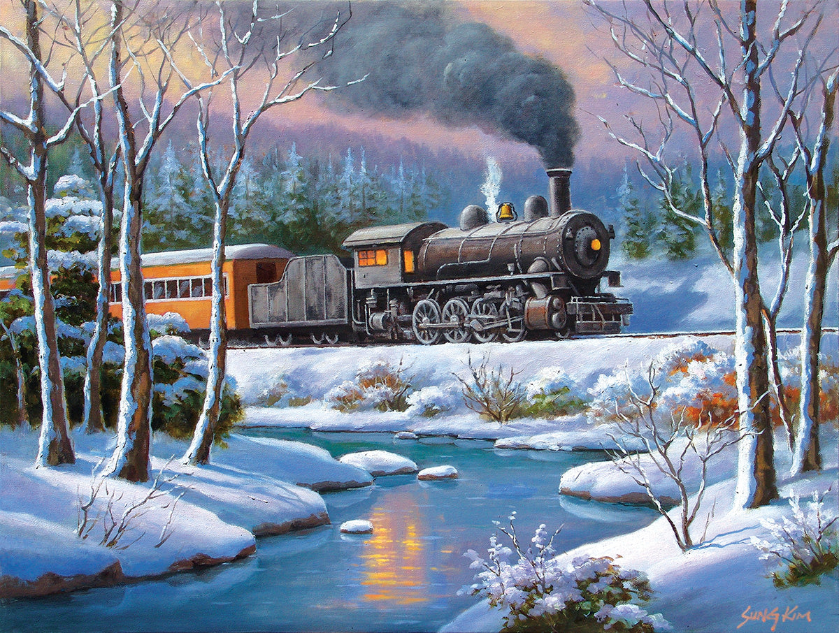 Winter Forest Express, 500-piece puzzle, SunsOut