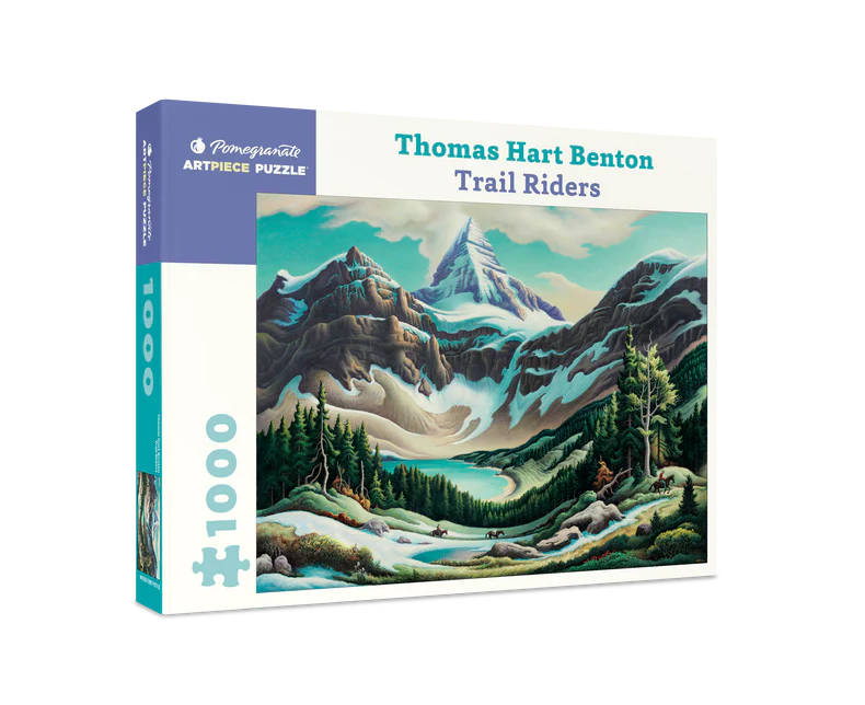 Trail Riders - Thomas Hart Benton, 1000-piece puzzle, Pomegranate